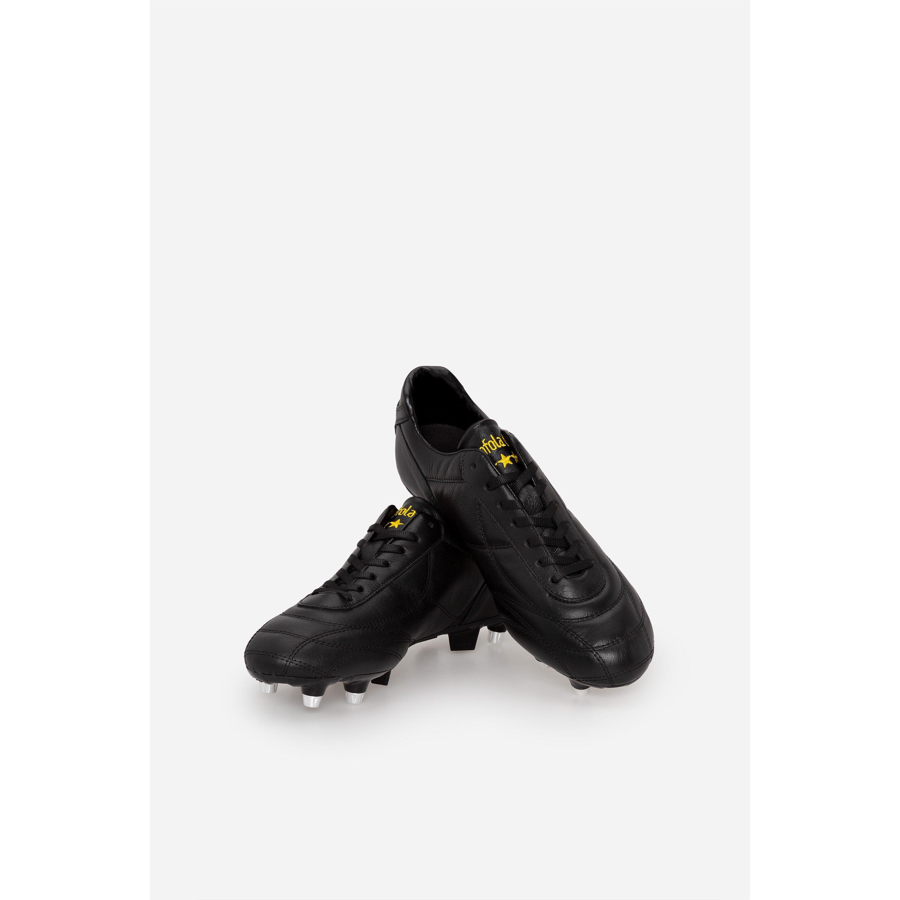 Crno/Zlato - Pantofola d Oro - Epoca Kang Com Firm Ground Football Boots - 5