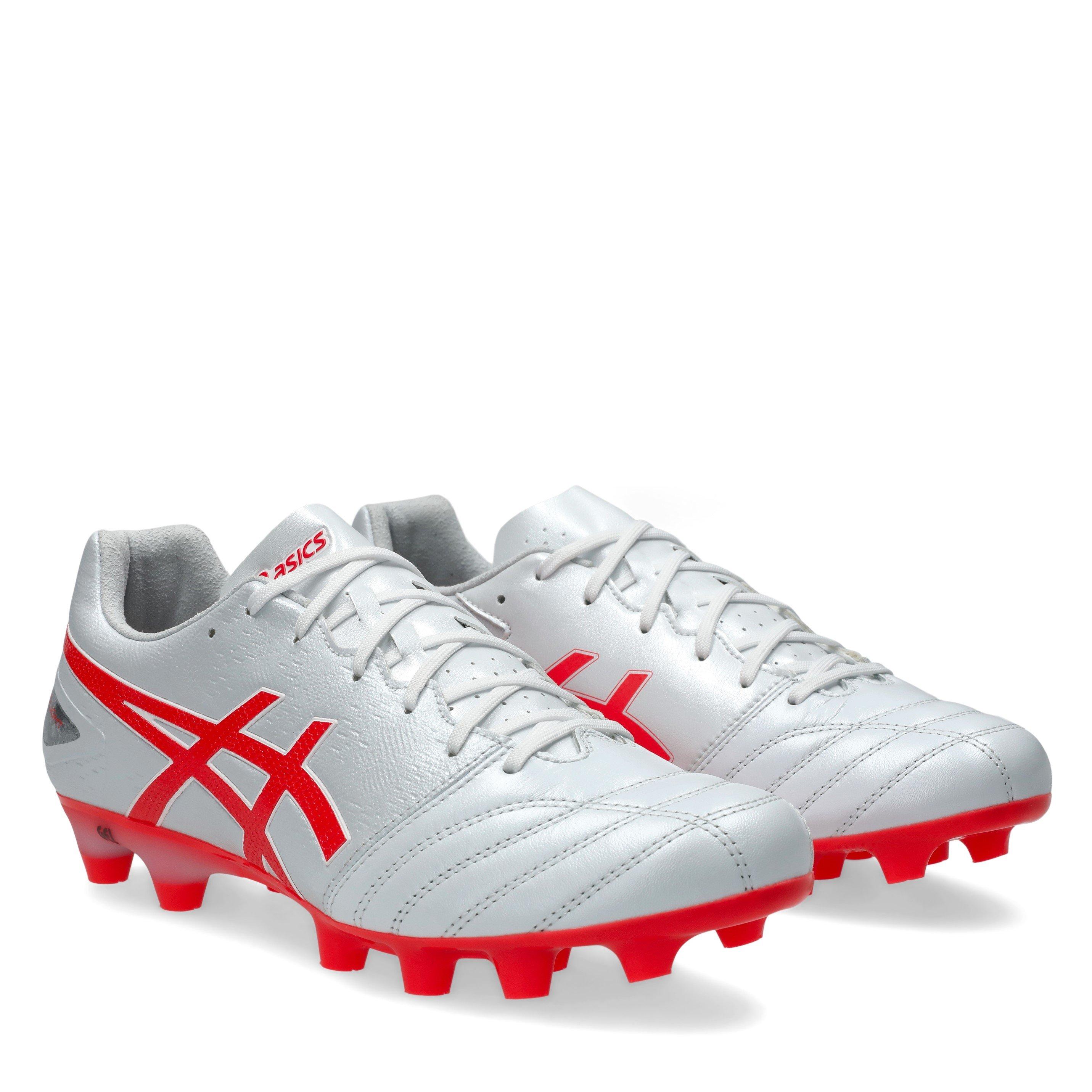 WHITE/FLASH RED - Asics - DS Light Pro Firm Ground Boots - 4