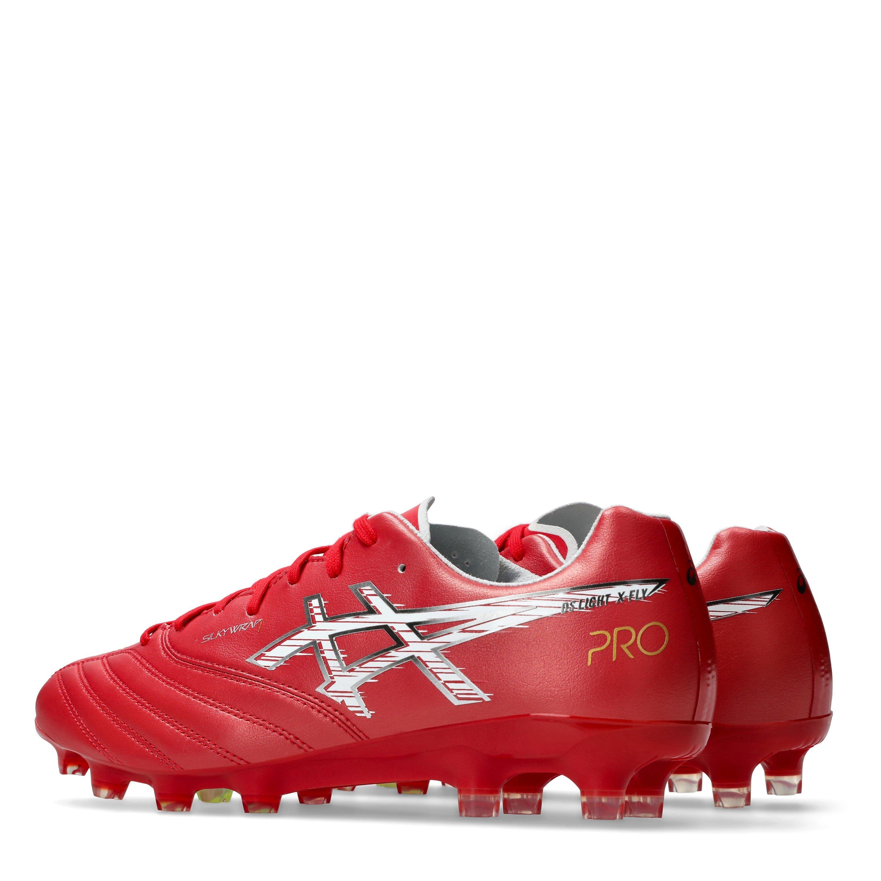 RED/WHITE - Asics - DS Light X-Fly Pro 3 Firm Ground Boots - 5