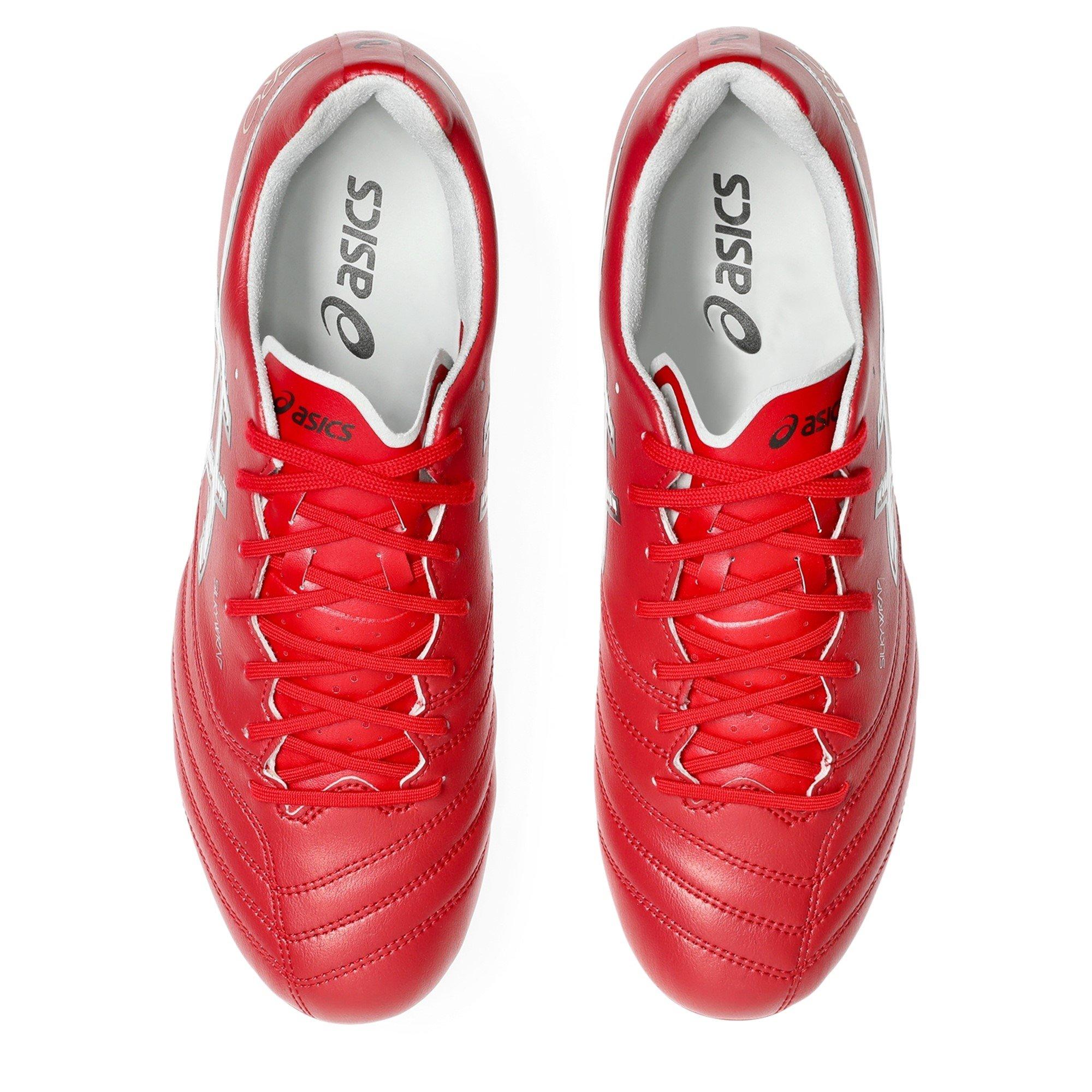 RED/WHITE - Asics - DS Light X-Fly Pro 3 Firm Ground Boots - 6