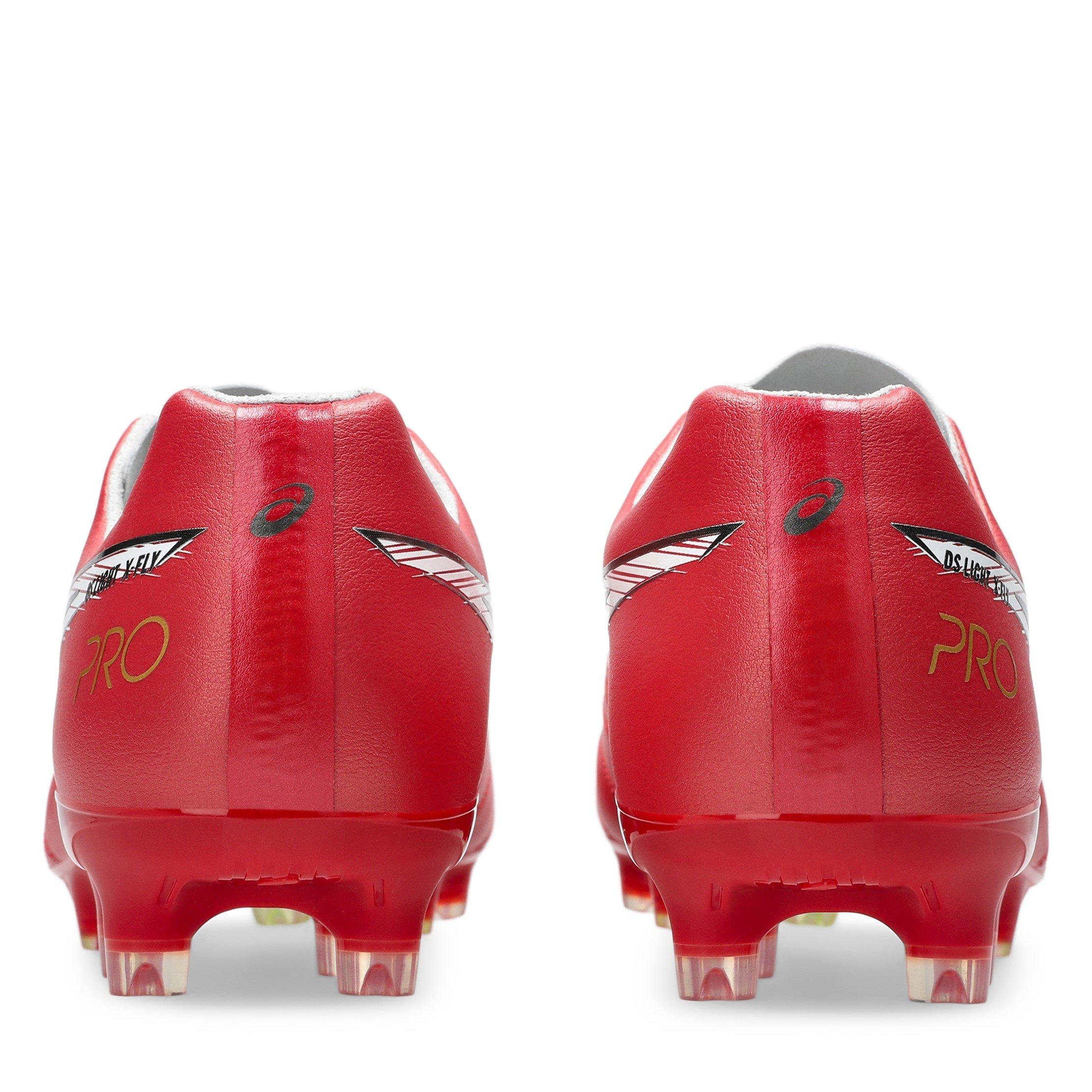 RED/WHITE - Asics - DS Light X-Fly Pro 3 Firm Ground Boots - 7