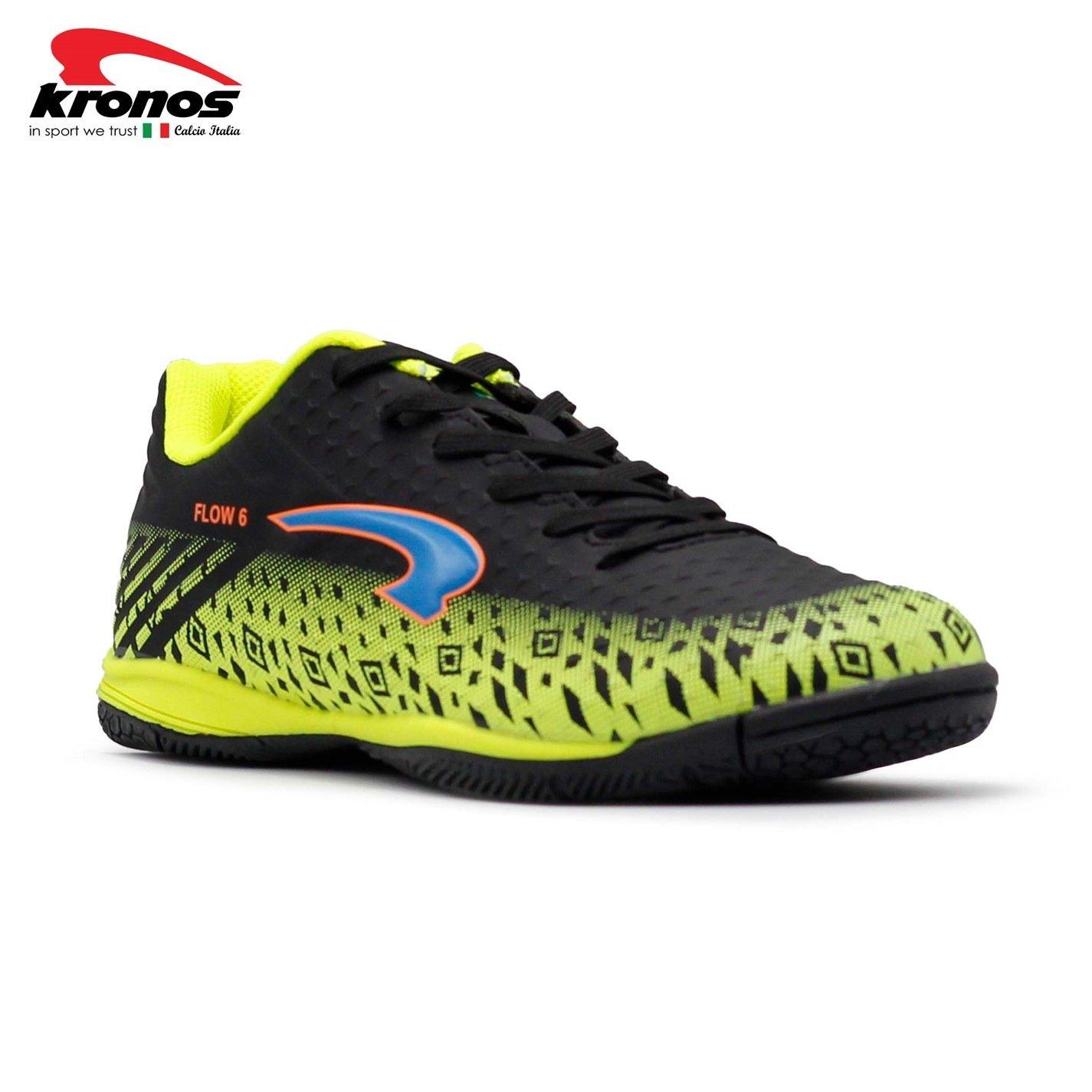 Blk/N.Grn - Kronos - Kronos Flow 6 Indoor Football Boots - 4