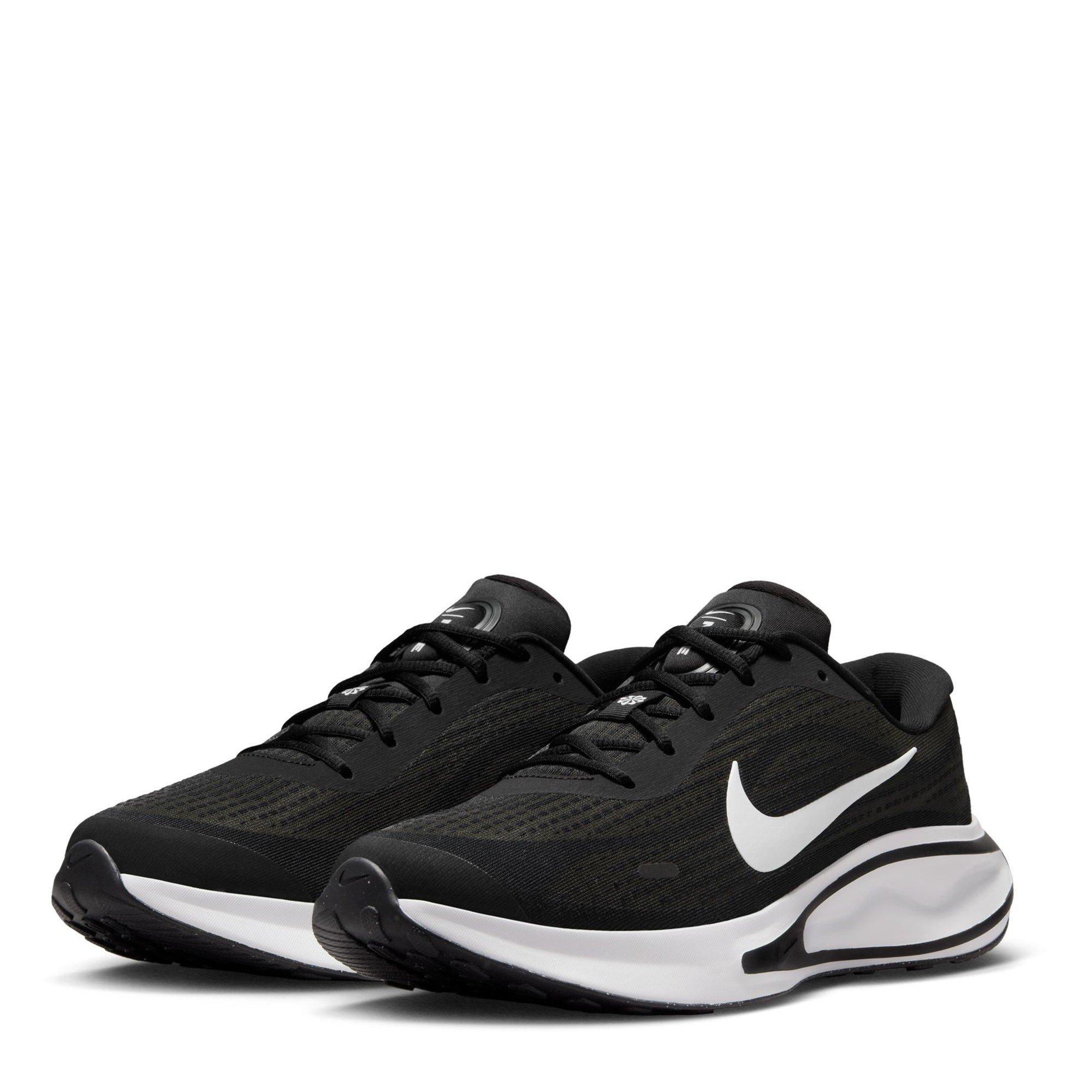 Black/White - Nike - Journey Run Men's Road Running Shoes - 4
