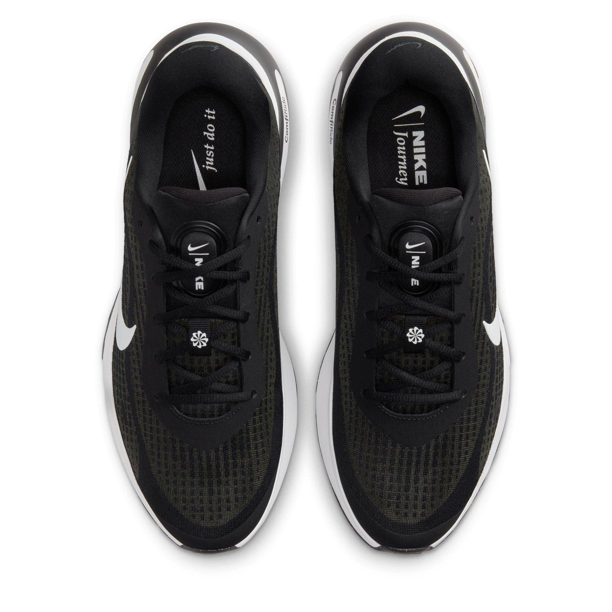 Black/White - Nike - Journey Run Men's Road Running Shoes - 6