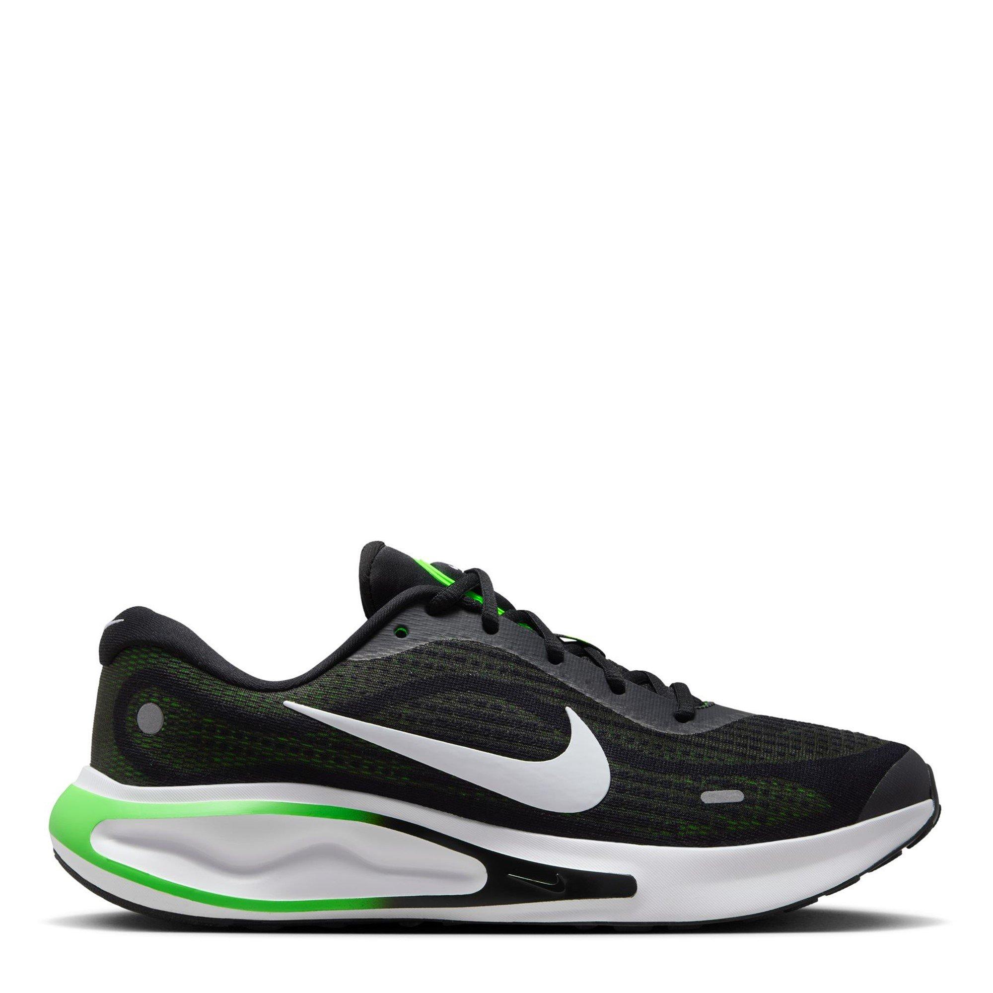 Blk/Grn Strk - Nike - Journey Run Men's Road Running Shoes - 1