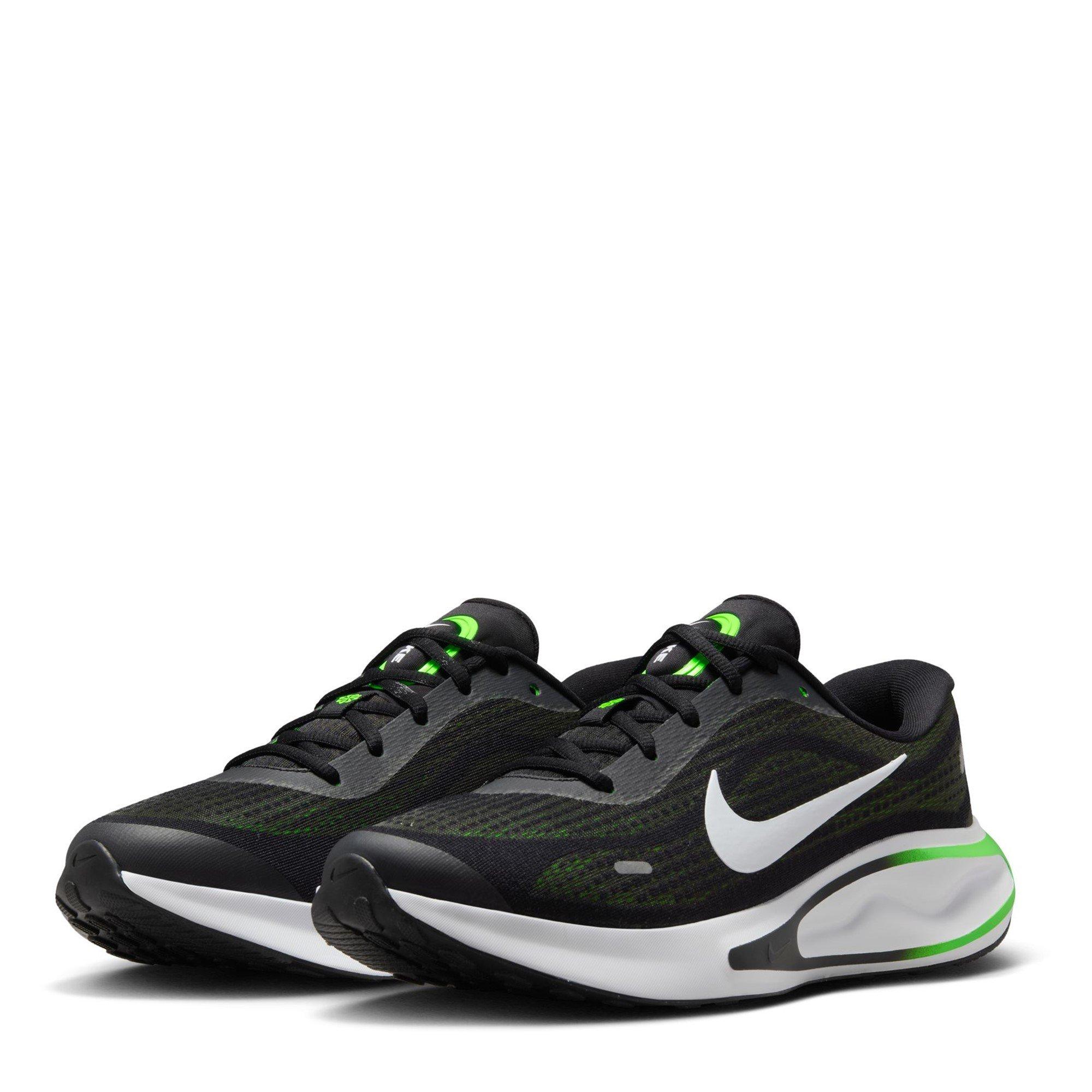 Blk/Grn Strk - Nike - Journey Run Men's Road Running Shoes - 4