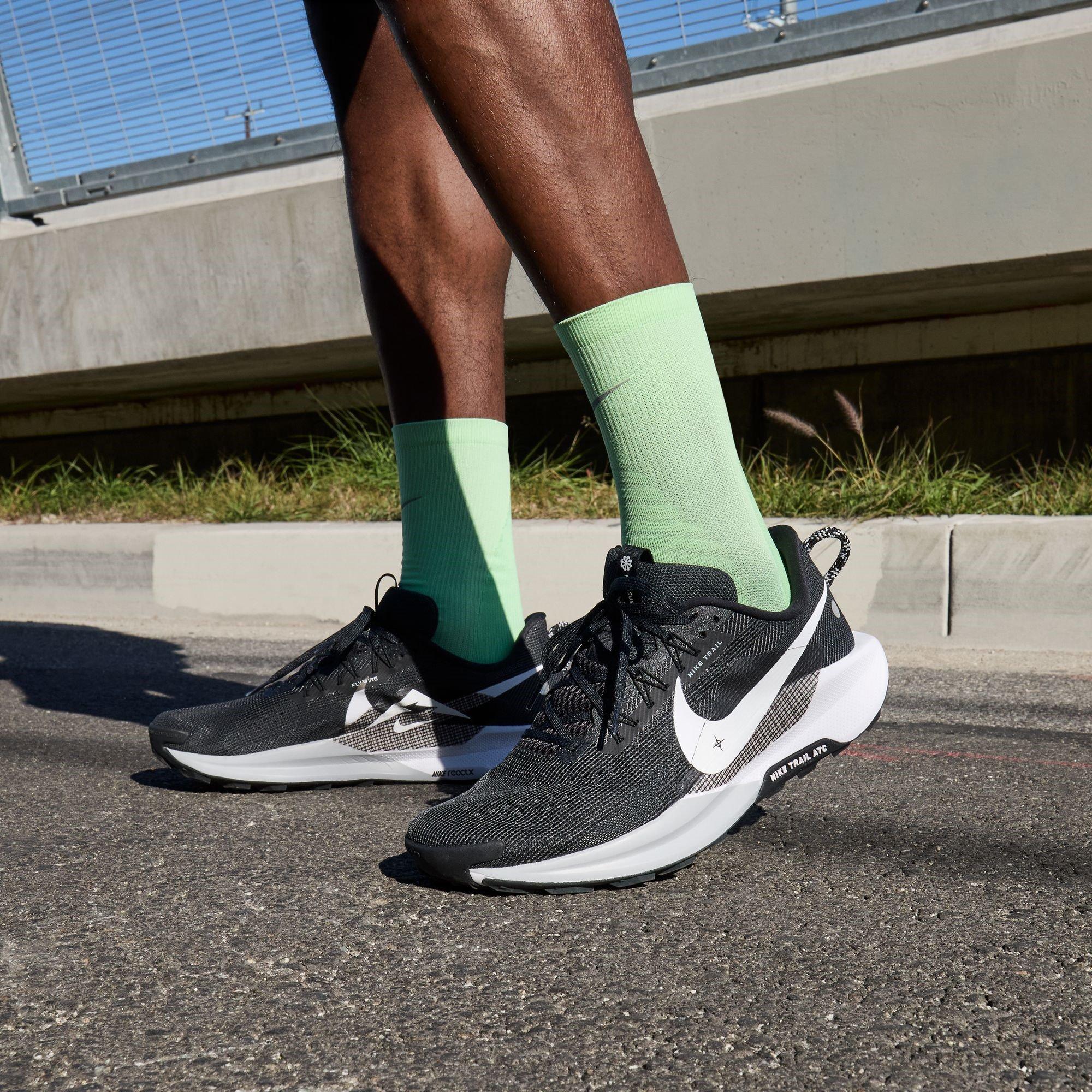 Sort/Grå - Nike - ReactX Pegasus Trail 5 Mens Running Shoes - 9