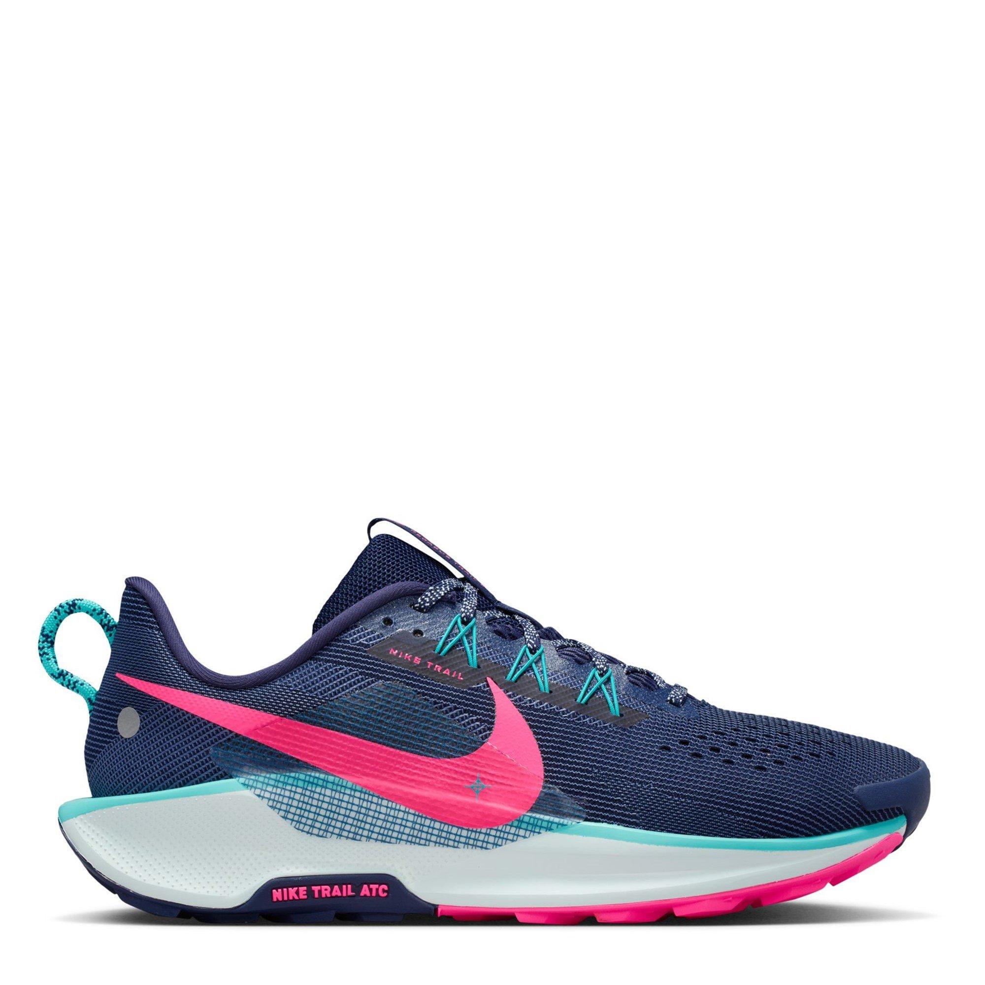 Nike Men's Reactx Pegasus Trail 5 Running Shoes - Navy/Pink - 8.5 (43)