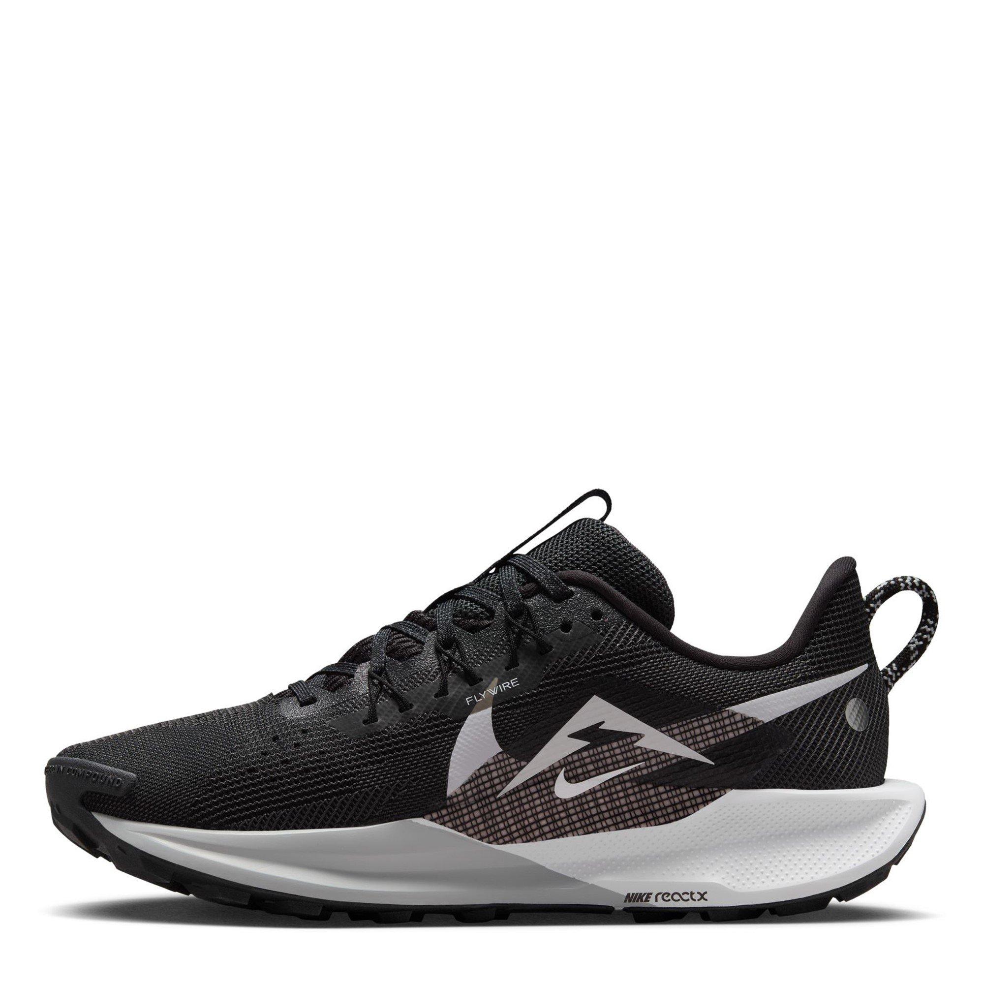 Zwart/Grijs - Nike - ReactX Pegasus Trail 5 Running Shoes Womens - 2