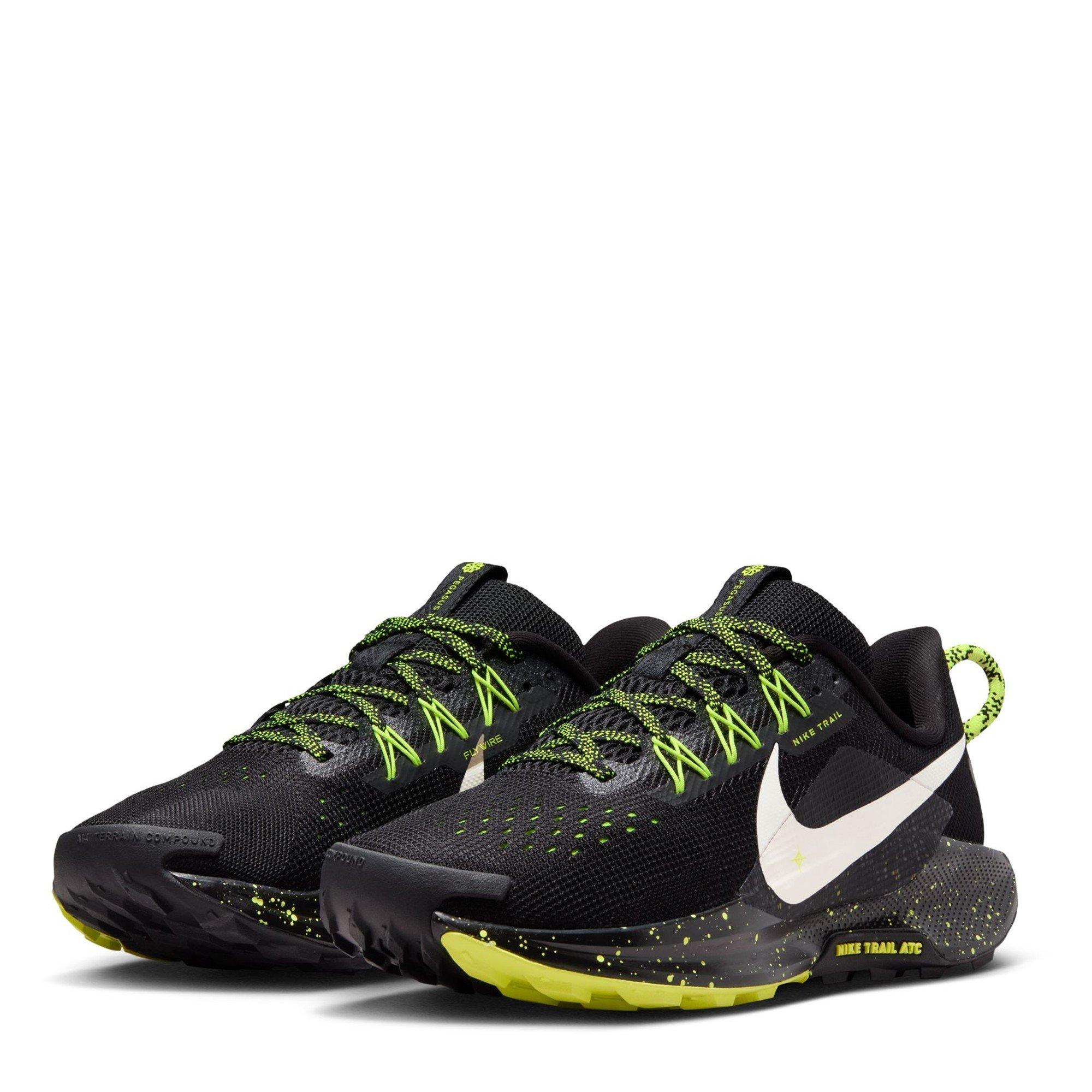 Zwart/Volt IJs - Nike - ReactX Pegasus Trail 5 Running Shoes Womens - 4