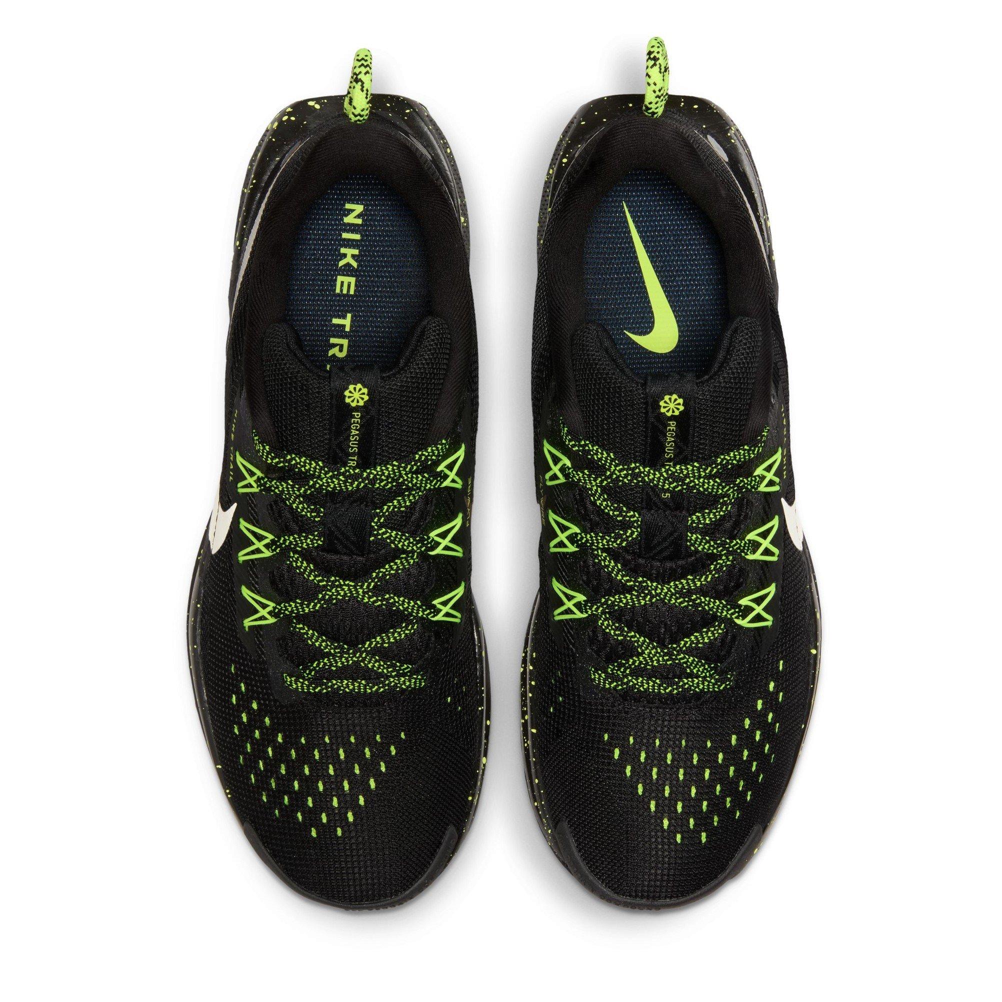 Zwart/Volt IJs - Nike - ReactX Pegasus Trail 5 Running Shoes Womens - 6