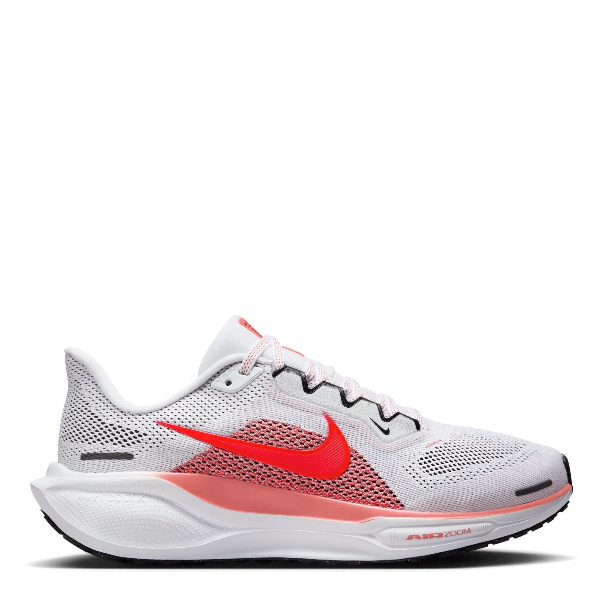 White/Crimson - Nike - Pegasus 41 Womens Running Shoes - 1
