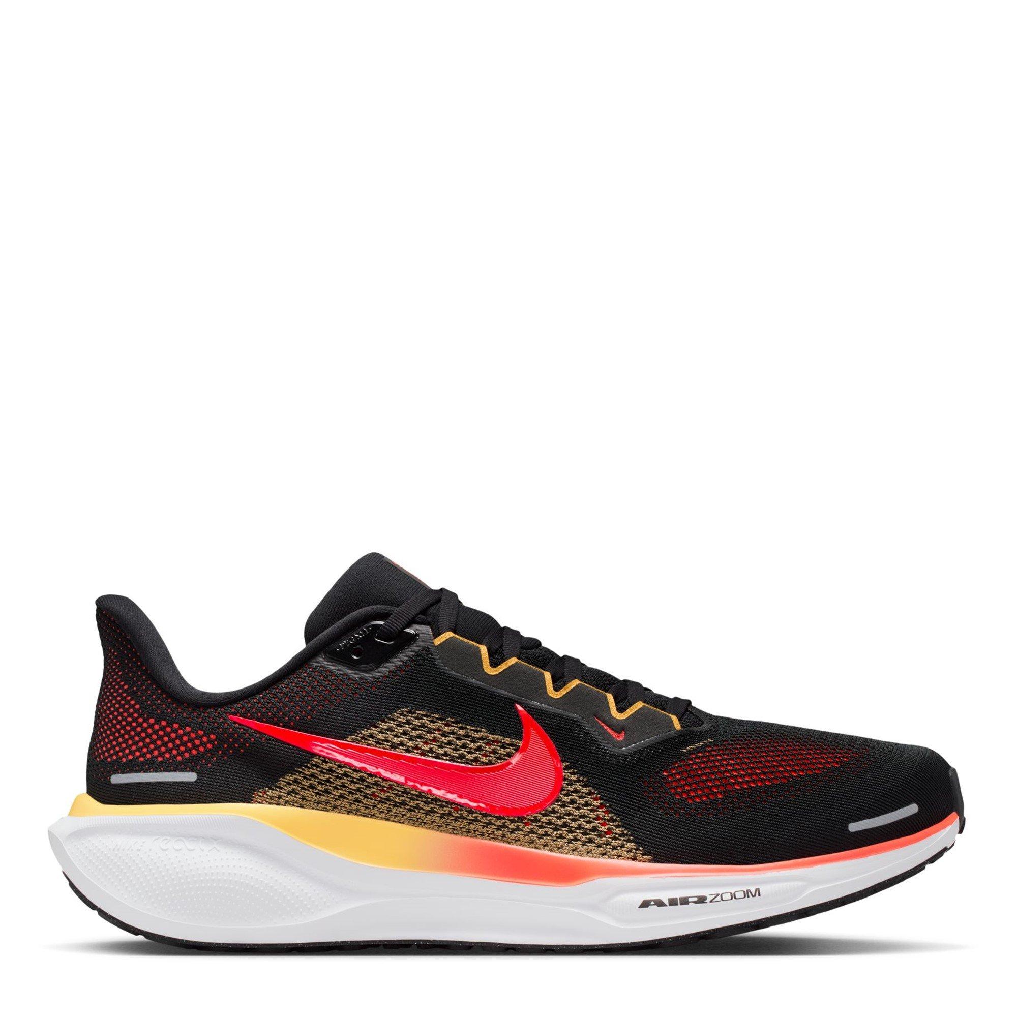 Nike Men's Pegasus 41 Road Running Shoes - Black/Crimson - 9 (44)