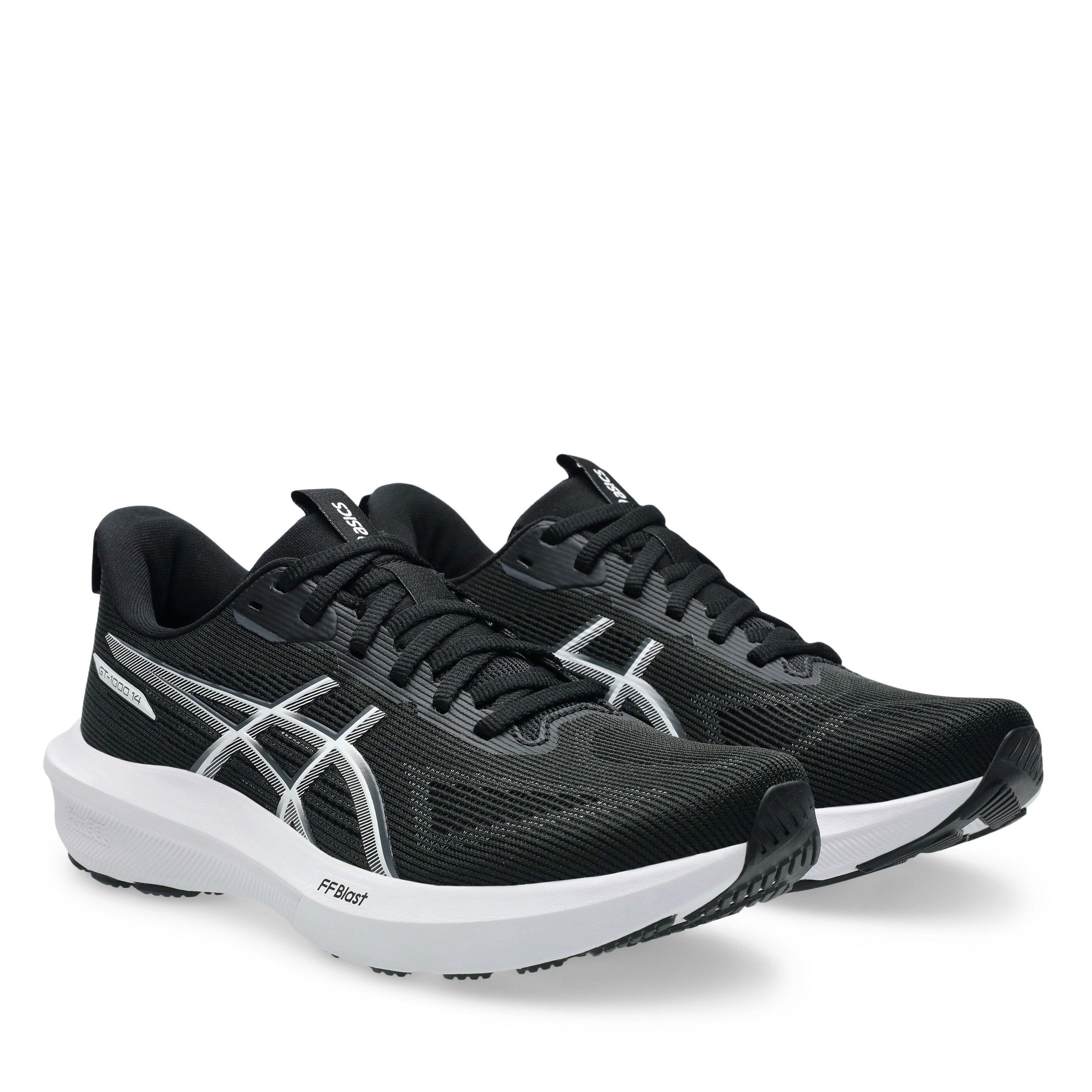 Negro/Blanco - Asics - Asics Gt-1000 14 Road Running Shoes Womens - 4