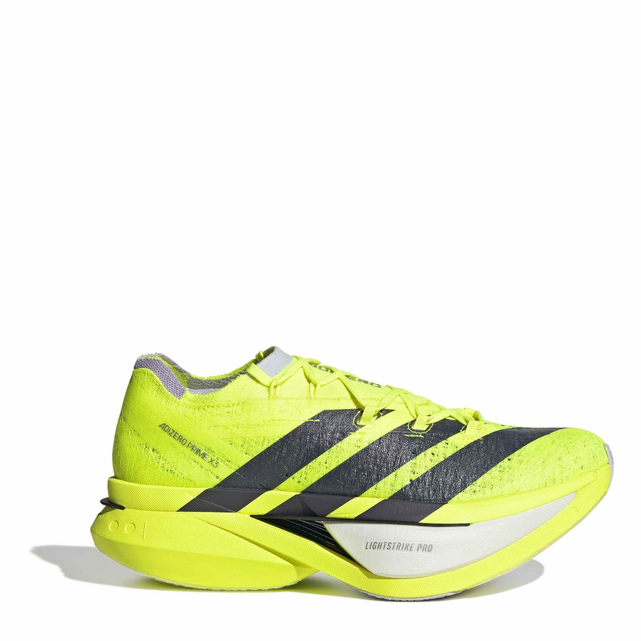 Solar Yellow - adidas - Adizero Prime X3 STRUNG Running Shoes Mens - 1