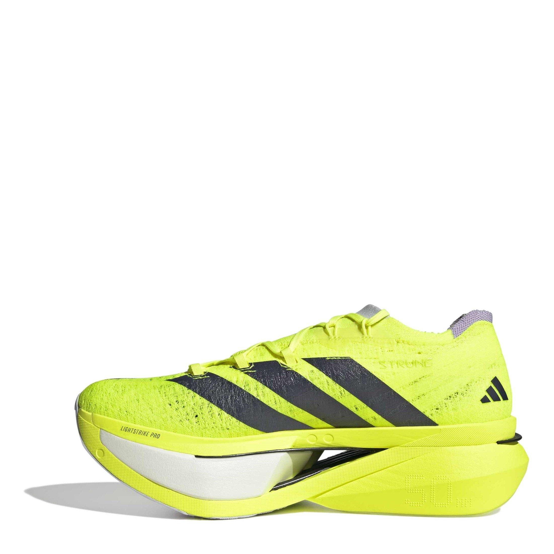 Solar Yellow - adidas - Adizero Prime X3 STRUNG Running Shoes Mens - 2