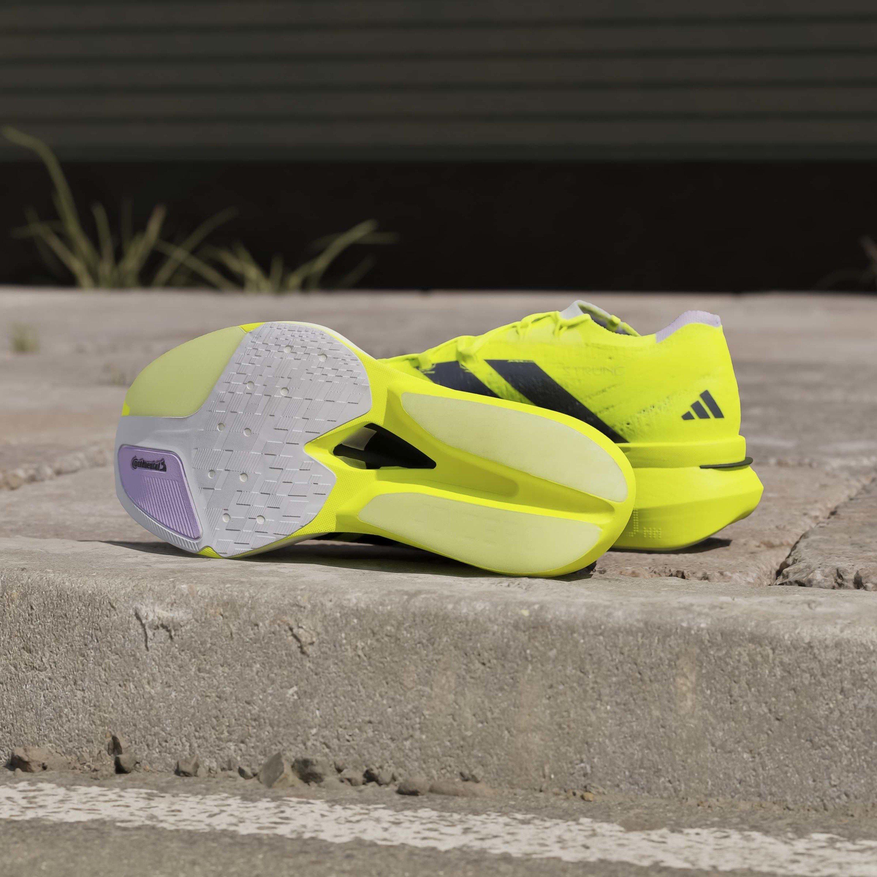 Solar Yellow - adidas - Adizero Prime X3 STRUNG Running Shoes Mens - 11