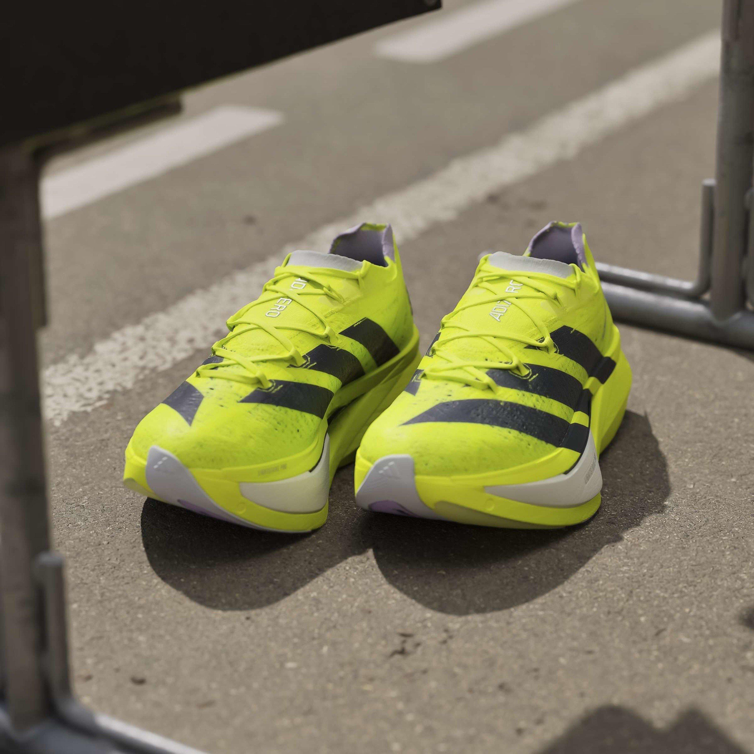 Solar Yellow - adidas - Adizero Prime X3 STRUNG Running Shoes Mens - 12