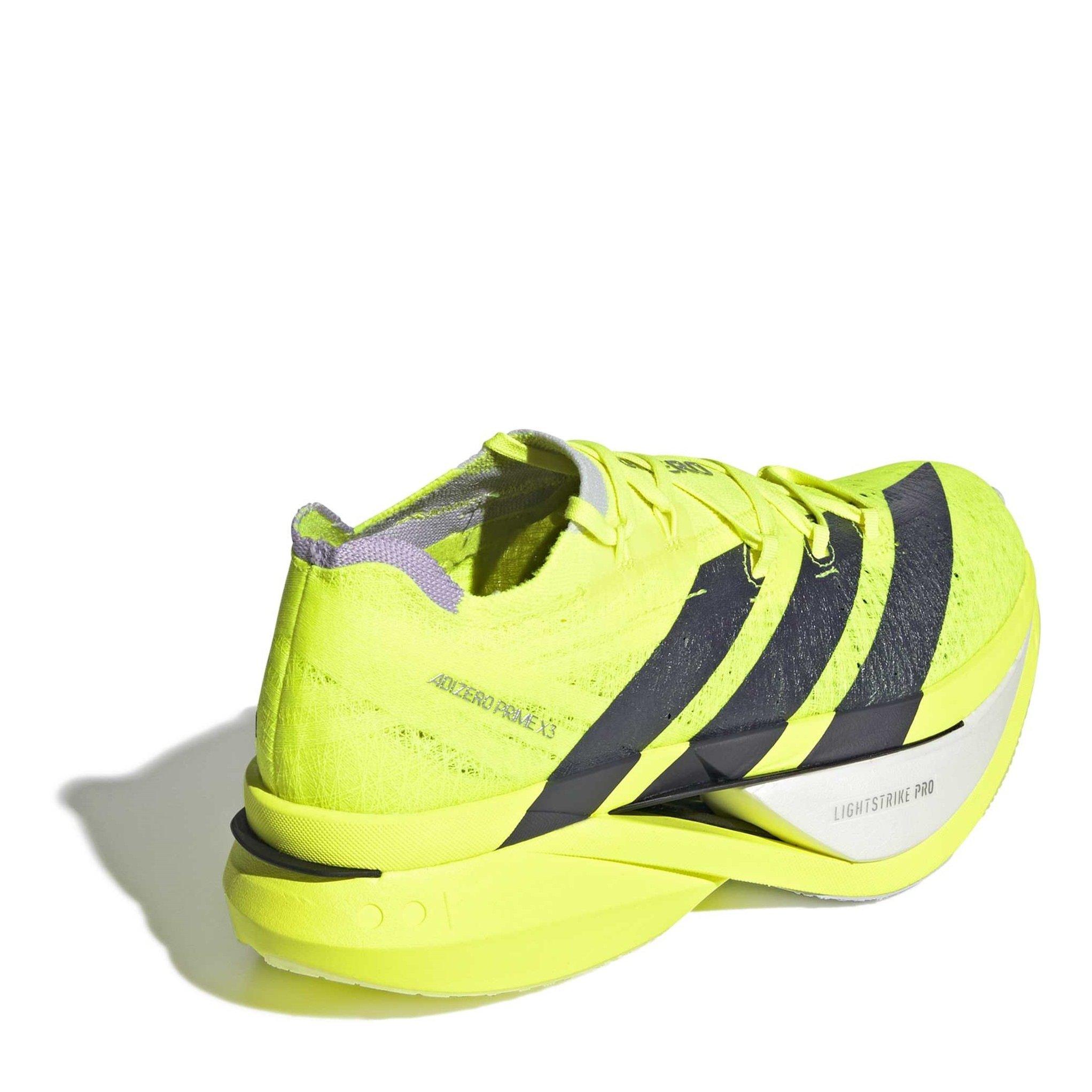 Solar Yellow - adidas - Adizero Prime X3 STRUNG Running Shoes Mens - 4