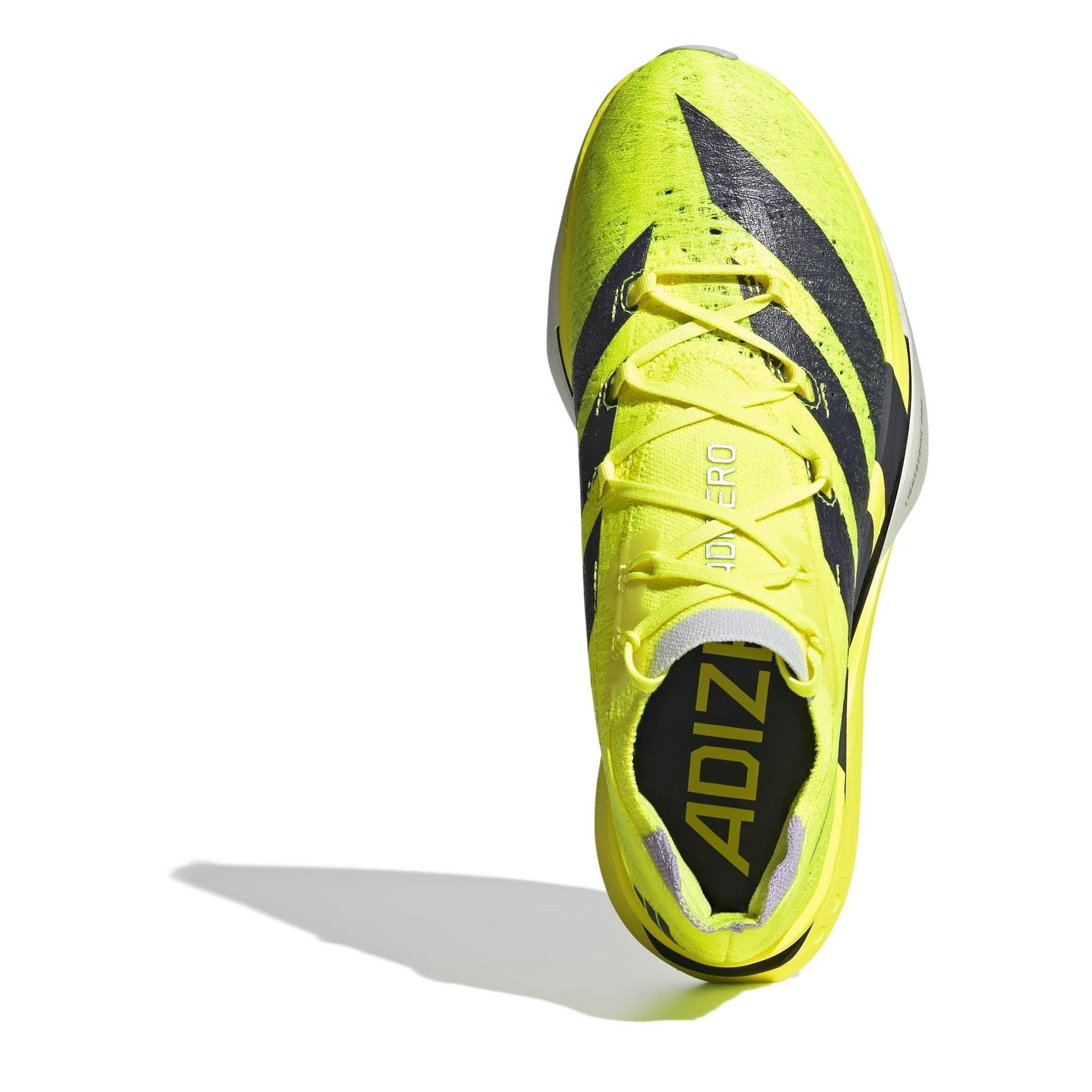 Solar Yellow - adidas - Adizero Prime X3 STRUNG Running Shoes Mens - 5