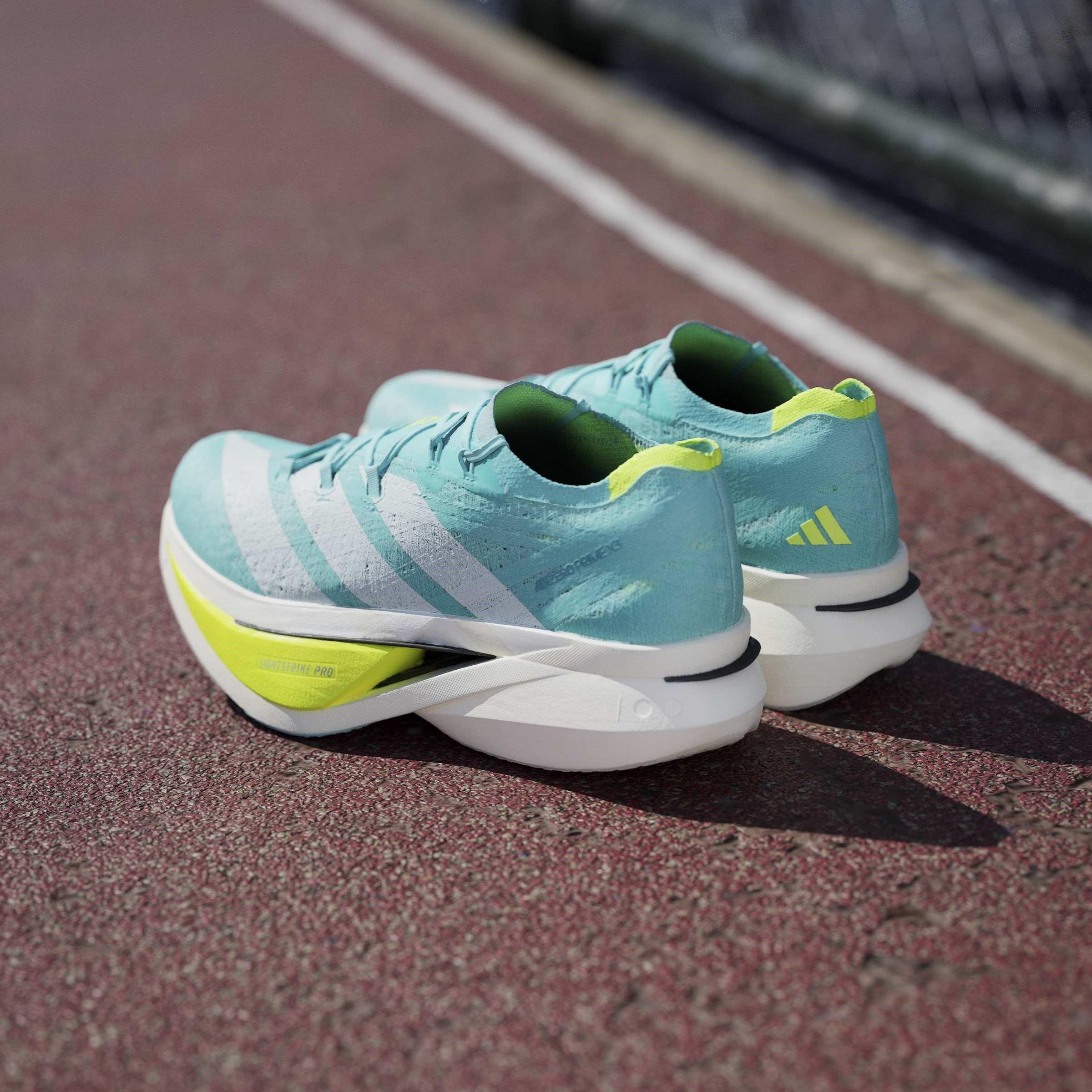 Blitz Aqua - adidas - Adizero Prime X3 STRUNG Running Shoes Mens - 13