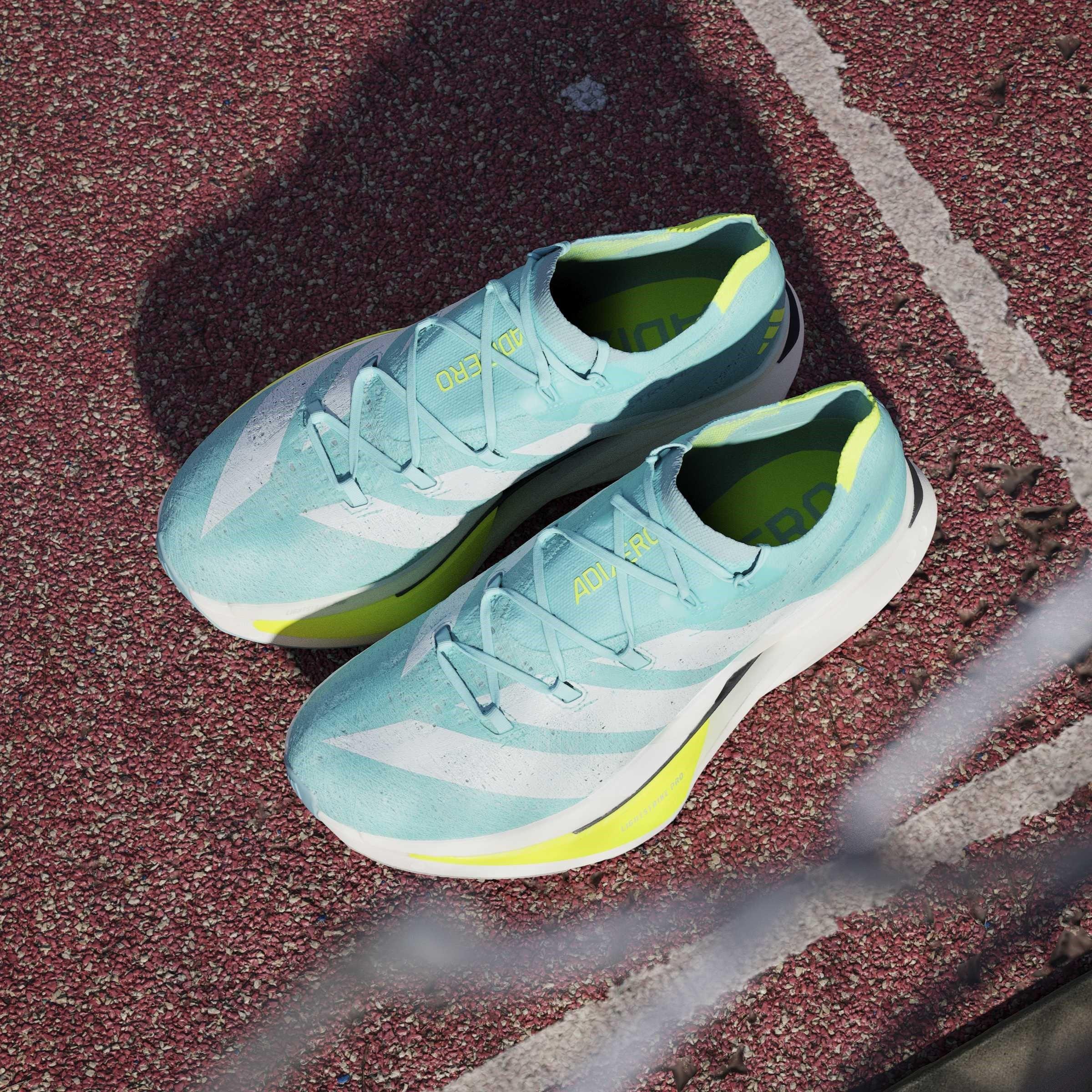 Blitz Aqua - adidas - Adizero Prime X3 STRUNG Running Shoes Mens - 15