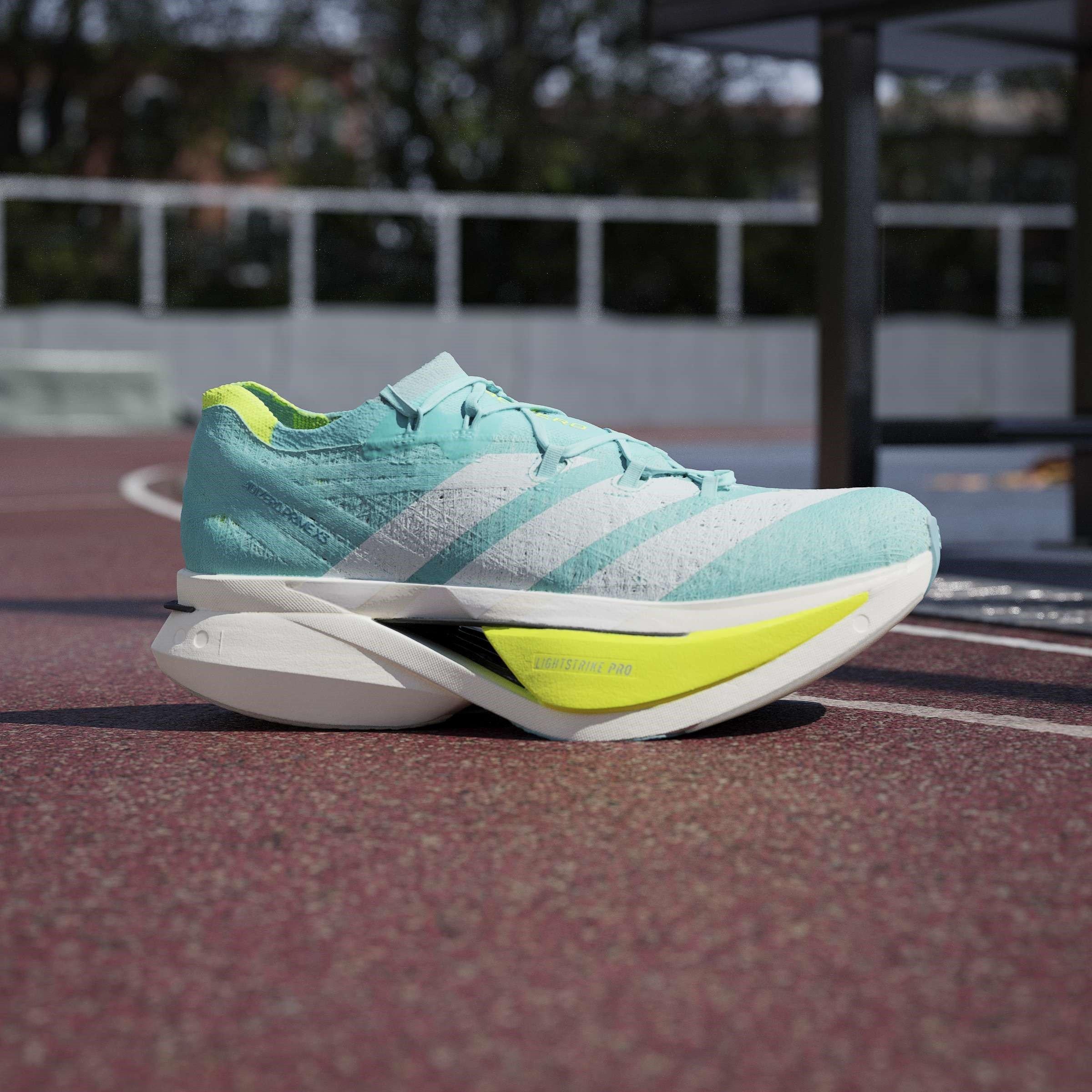 Blitz Aqua - adidas - Adizero Prime X3 STRUNG Running Shoes Mens - 10