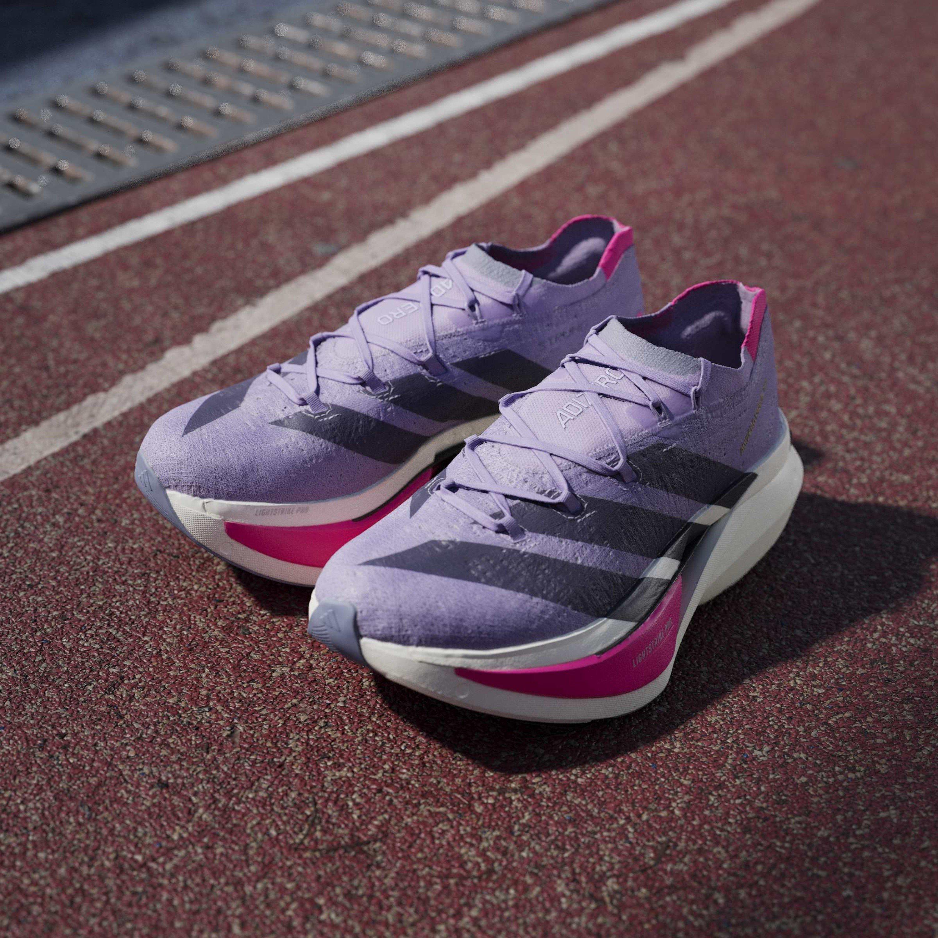 Powder Plum - adidas - Adizero Prime X3 STRUNG Running Shoes Mens - 12
