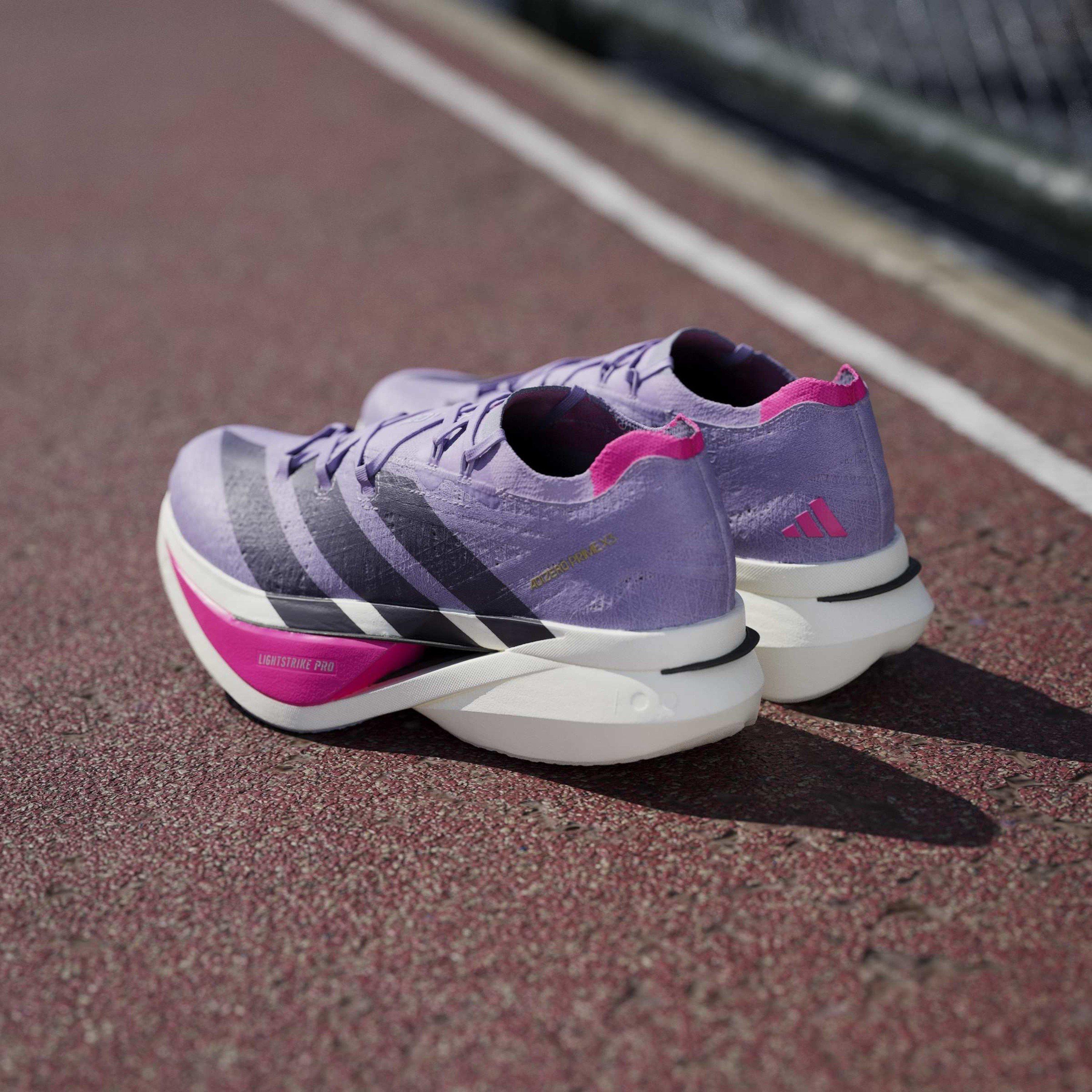 Powder Plum - adidas - Adizero Prime X3 STRUNG Running Shoes Mens - 13