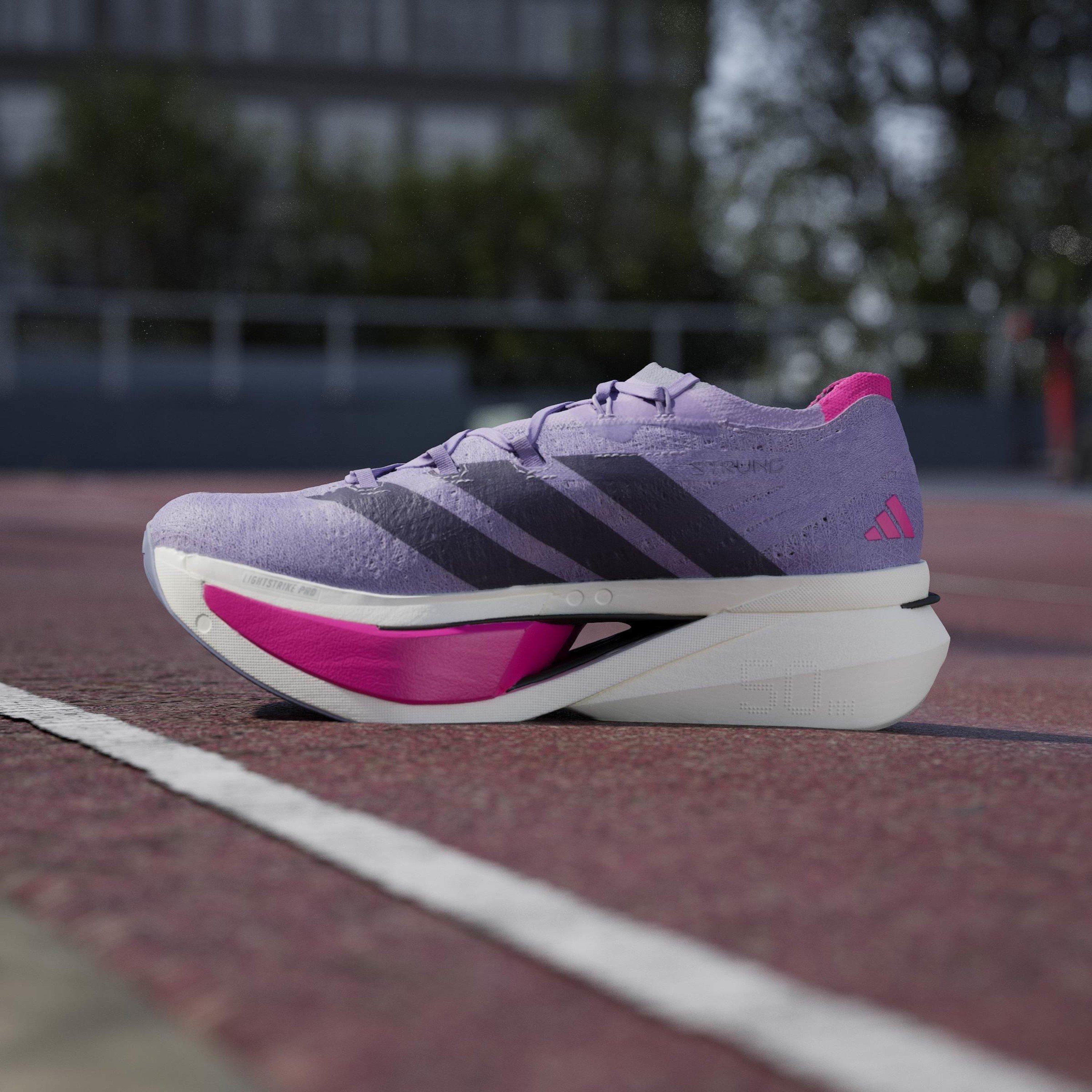 Powder Plum - adidas - Adizero Prime X3 STRUNG Running Shoes Mens - 14