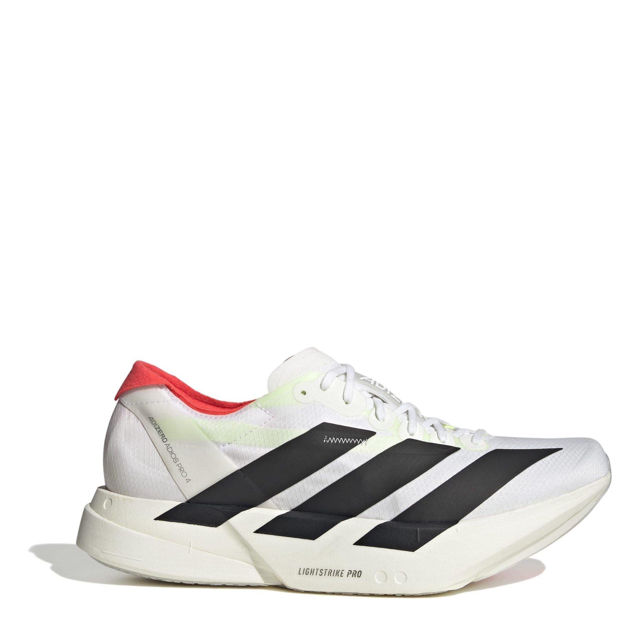 Wht/Blk/Silver - adidas - Adios Pro 4 Mens Running Shoes - 1