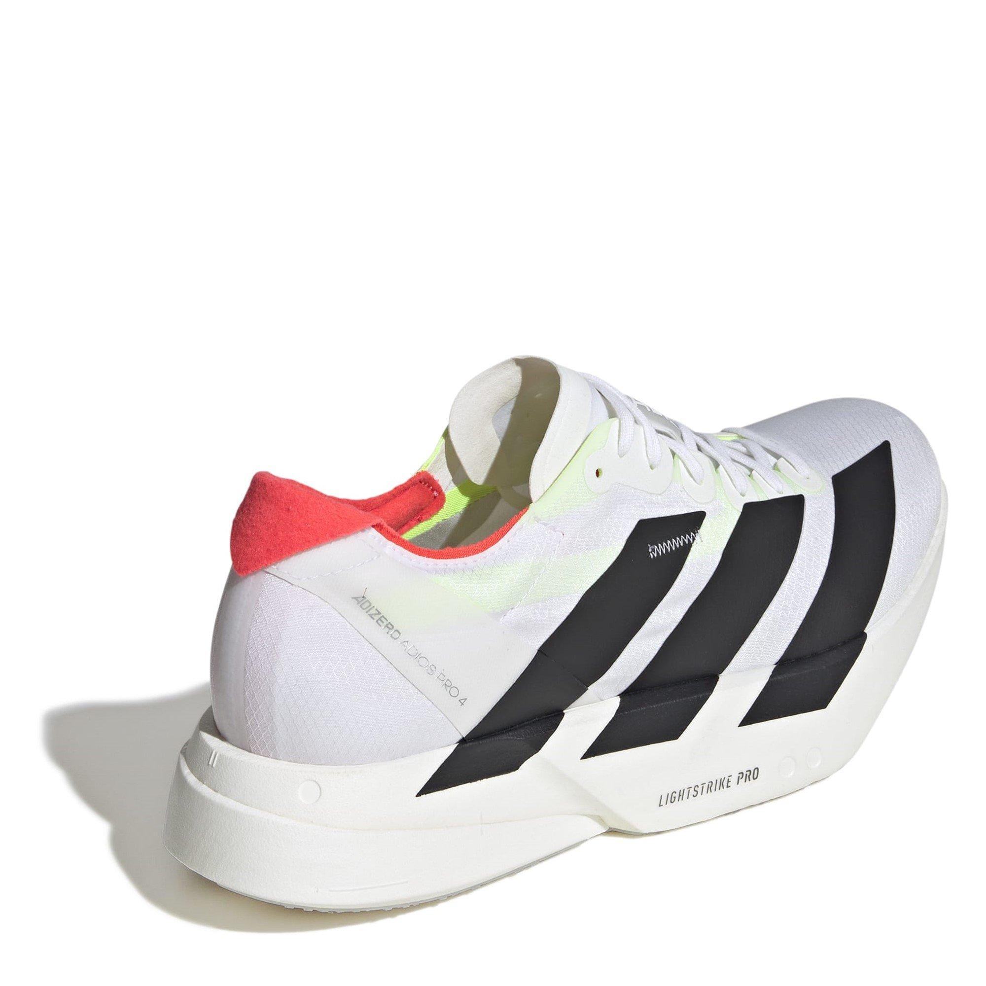 Wht/Blk/Silver - adidas - Adios Pro 4 Mens Running Shoes - 4