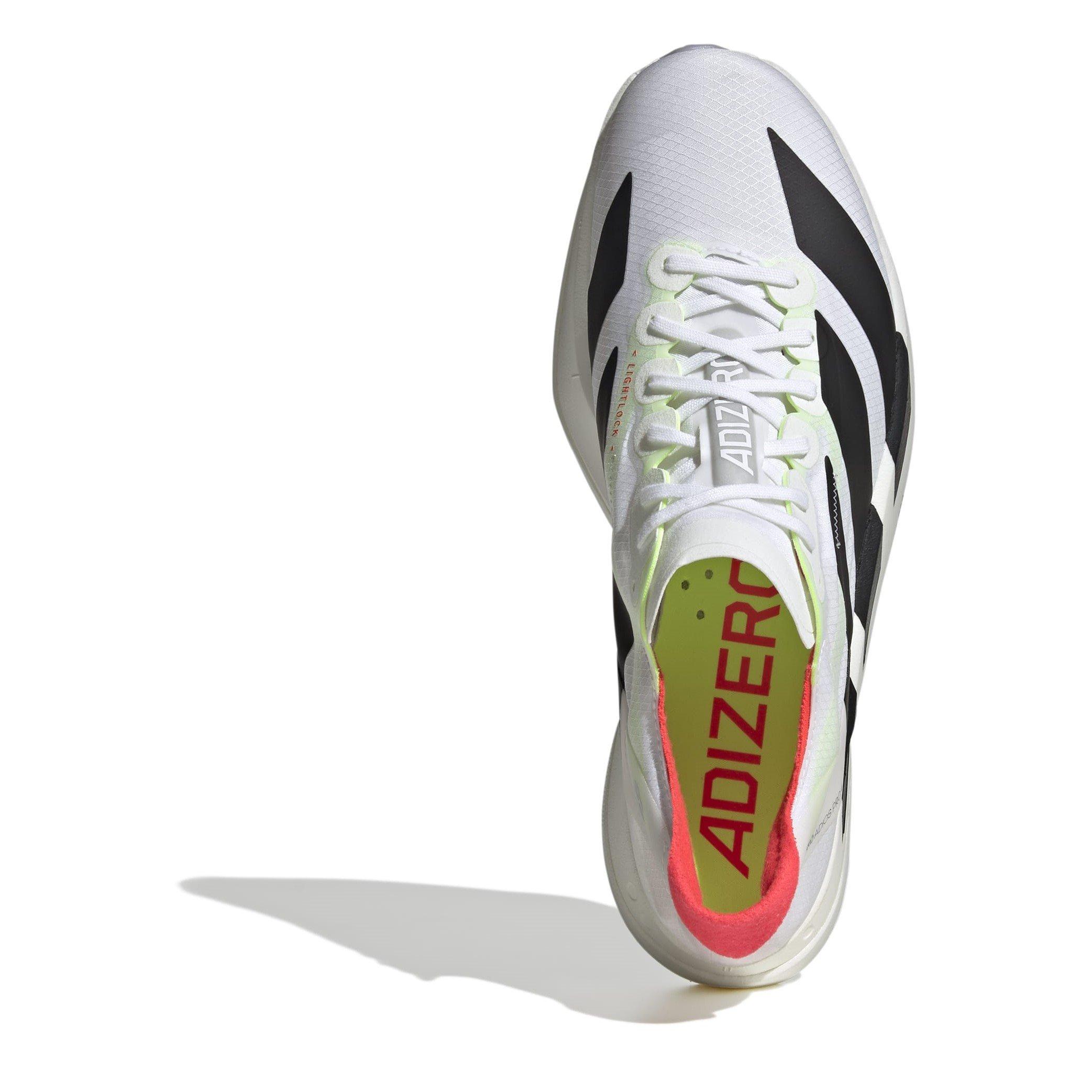 Wht/Blk/Silver - adidas - Adios Pro 4 Mens Running Shoes - 5