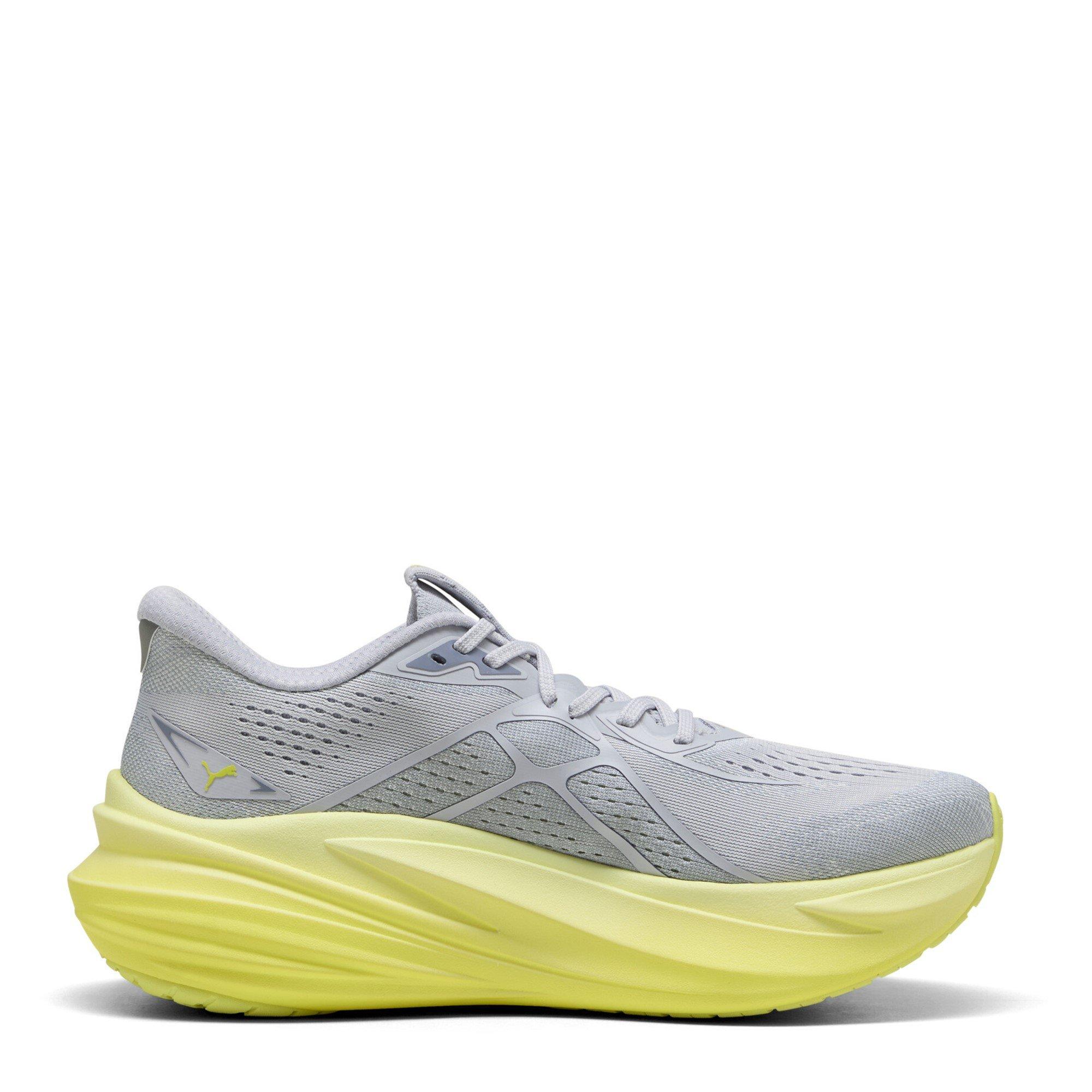 Silver/Lux Lime - Puma - Men's Running Shoes - 4