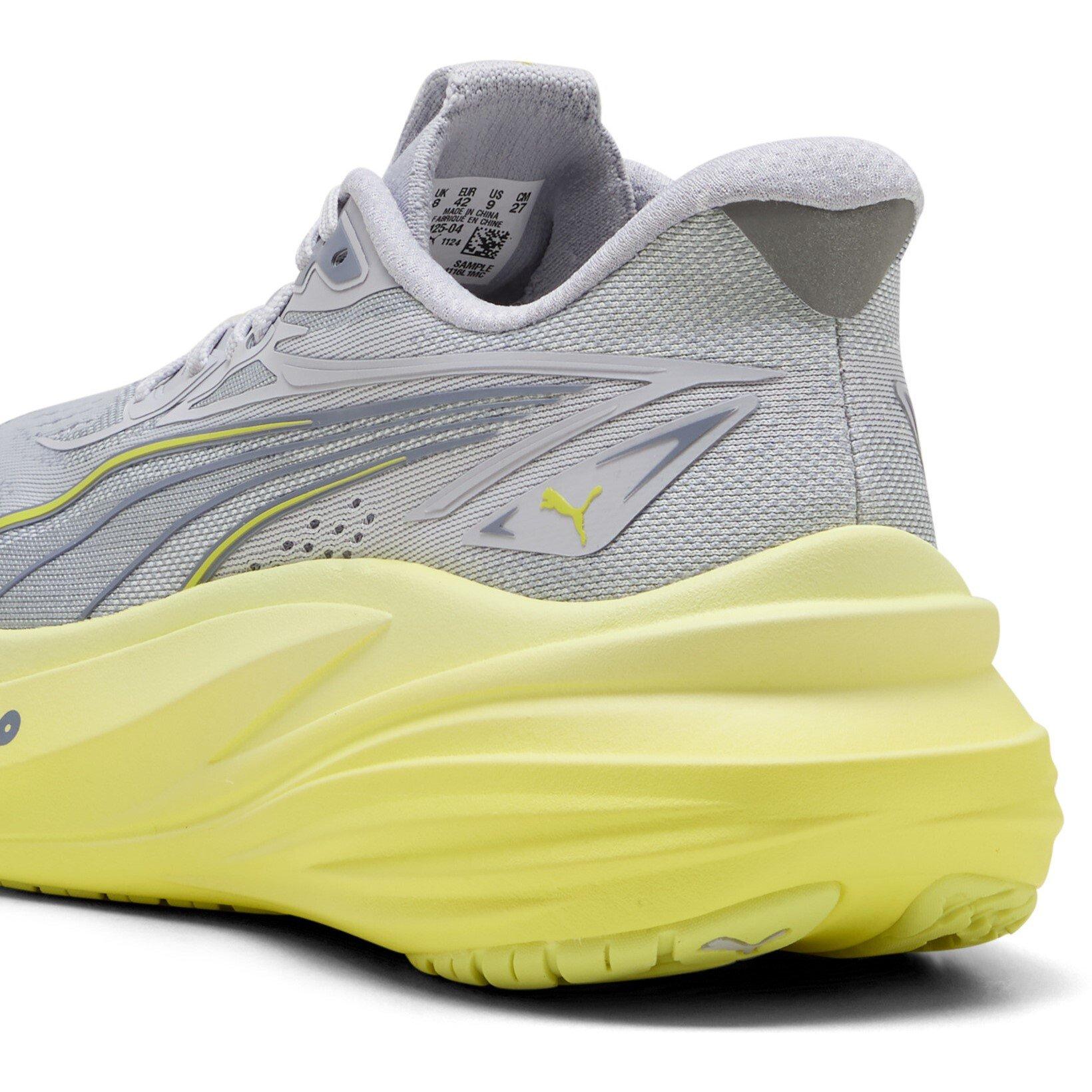 Silver/Lux Lime - Puma - Men's Running Shoes - 5
