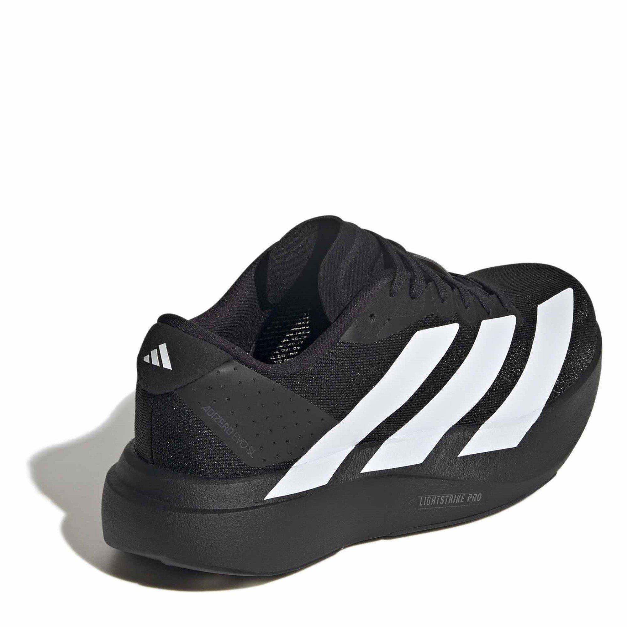 Blck/Wht/Crbn - adidas - Adizero EVO SL Road Running Shoes Juniors - 4