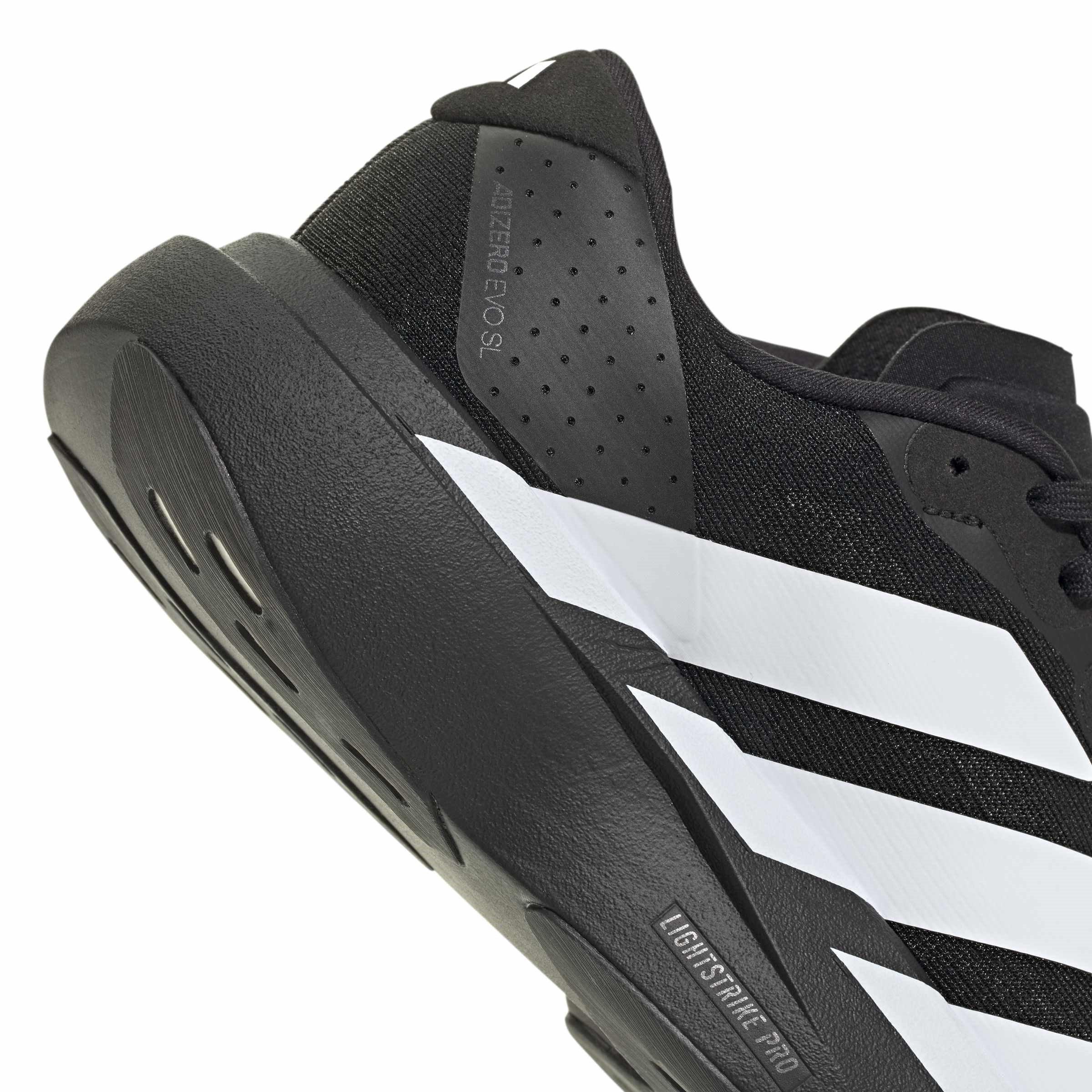Blck/Wht/Crbn - adidas - Adizero EVO SL Road Running Shoes Juniors - 8