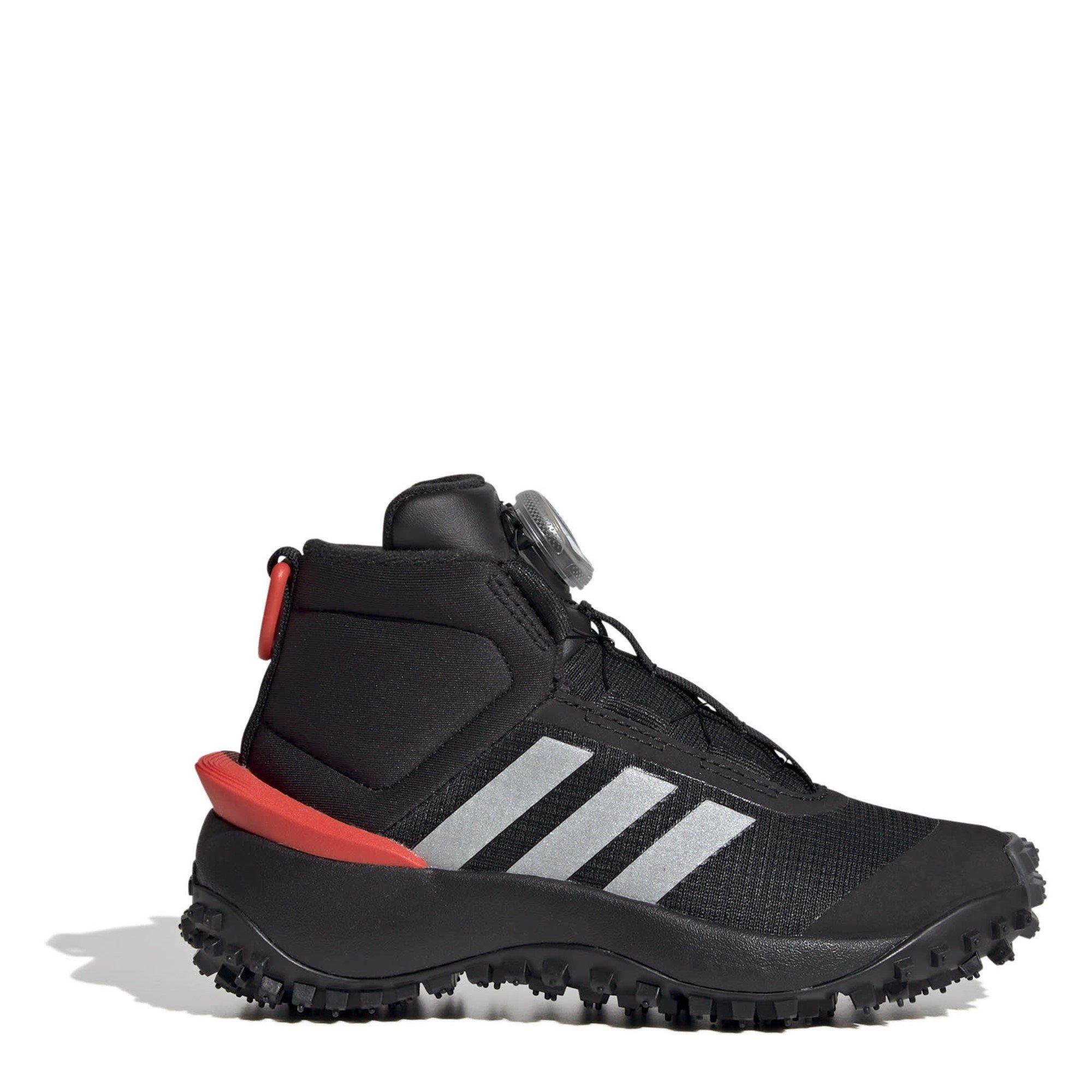CBLACK/SILVMT/B - adidas - Kids' FORTATRAIL Chukka Boot - 1