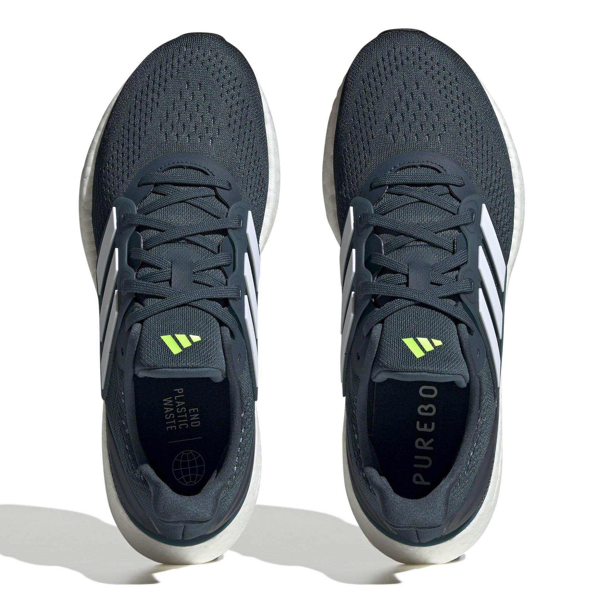 Night/Wht/Lemon - adidas - Pureboost 23 Mens Running Shoes - 3