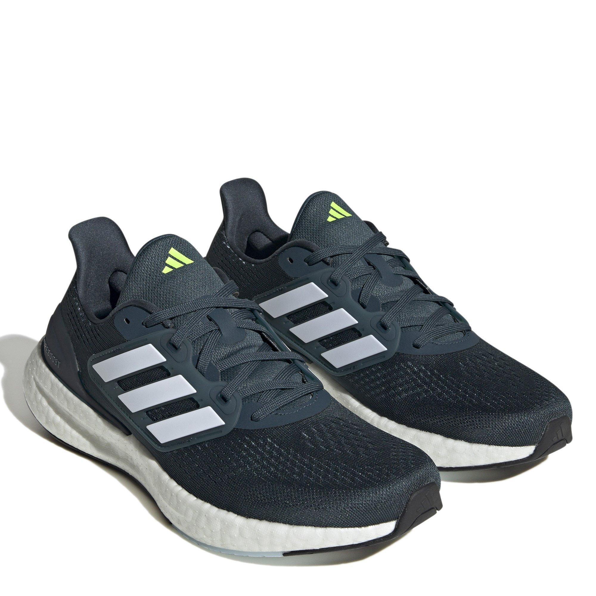 Night/Wht/Lemon - adidas - Pureboost 23 Mens Running Shoes - 5