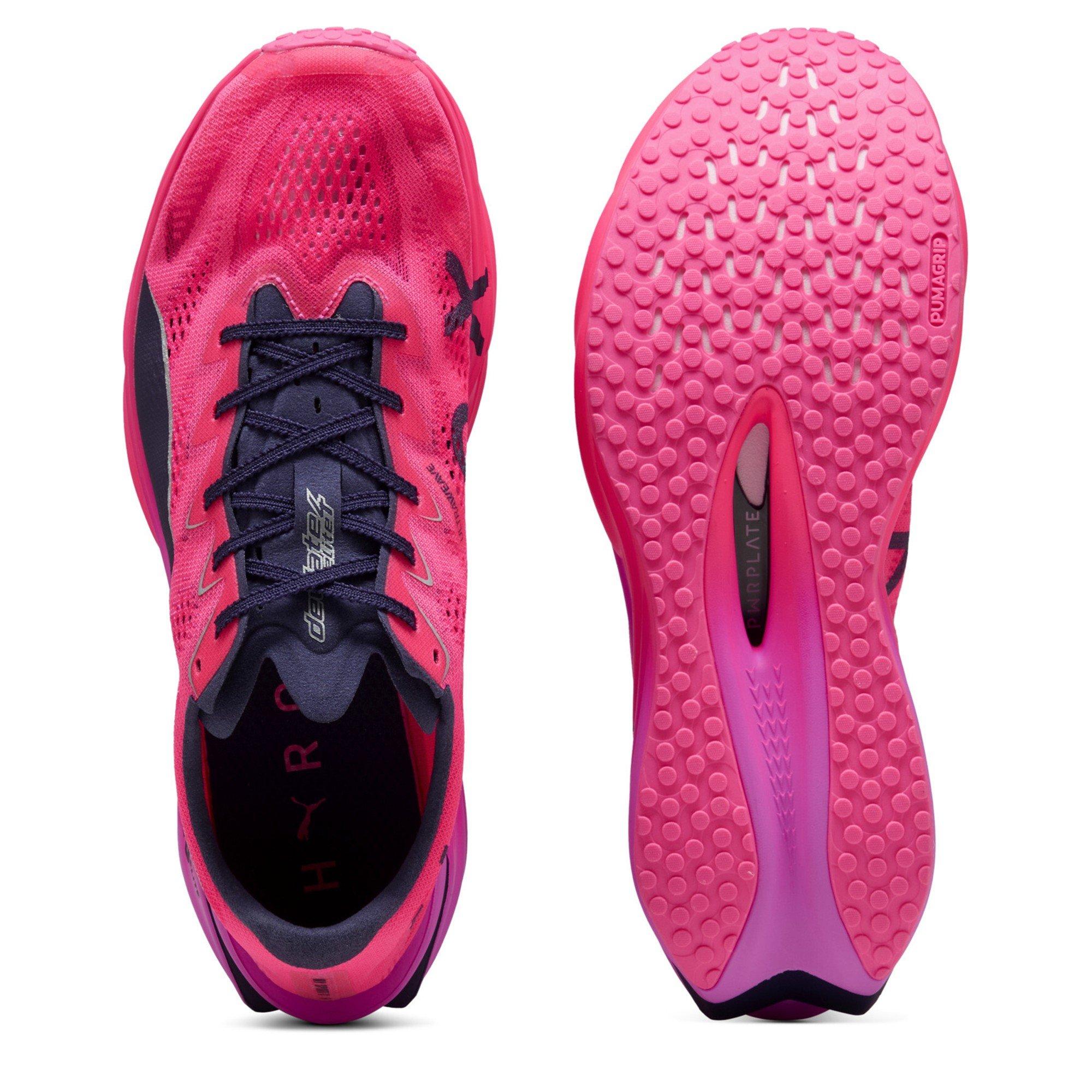 Hyrox Pink - Puma - Mens Deviate Elite 4 Road Running Shoes - 4