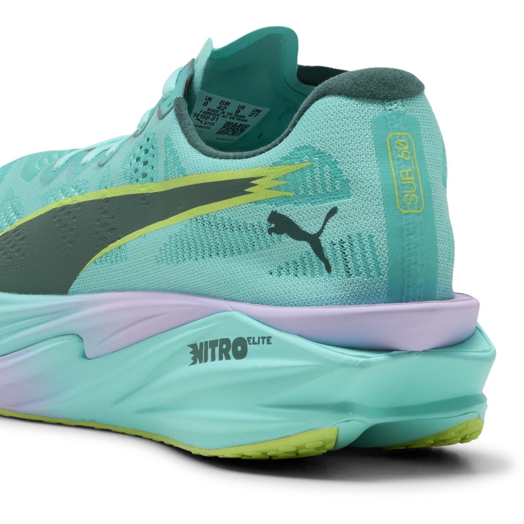 Intense Mint - Puma - Mens Deviate Elite 4 Road Running Shoes - 6