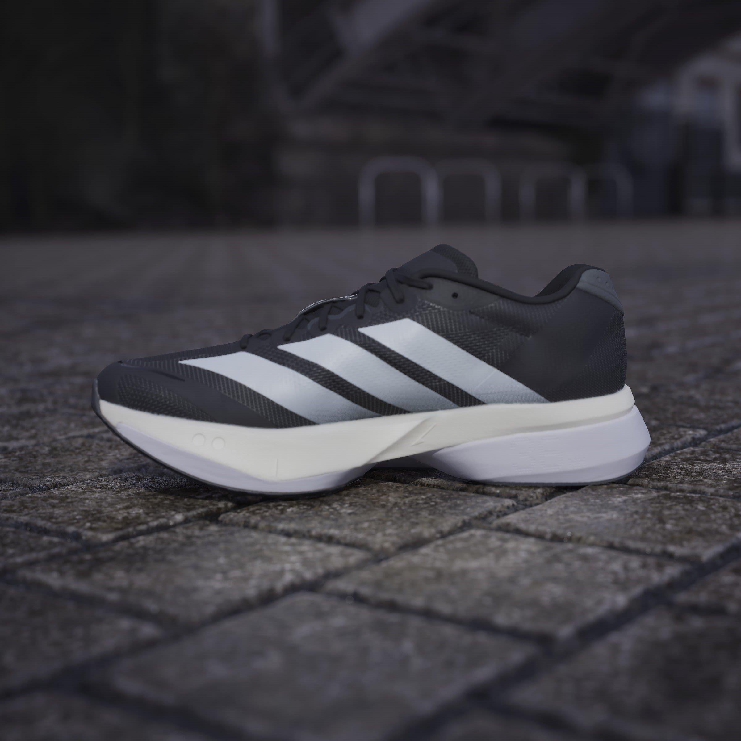 Preto/Branco - adidas - Adizero Boston 13 Road Running Shoes Mens - 14