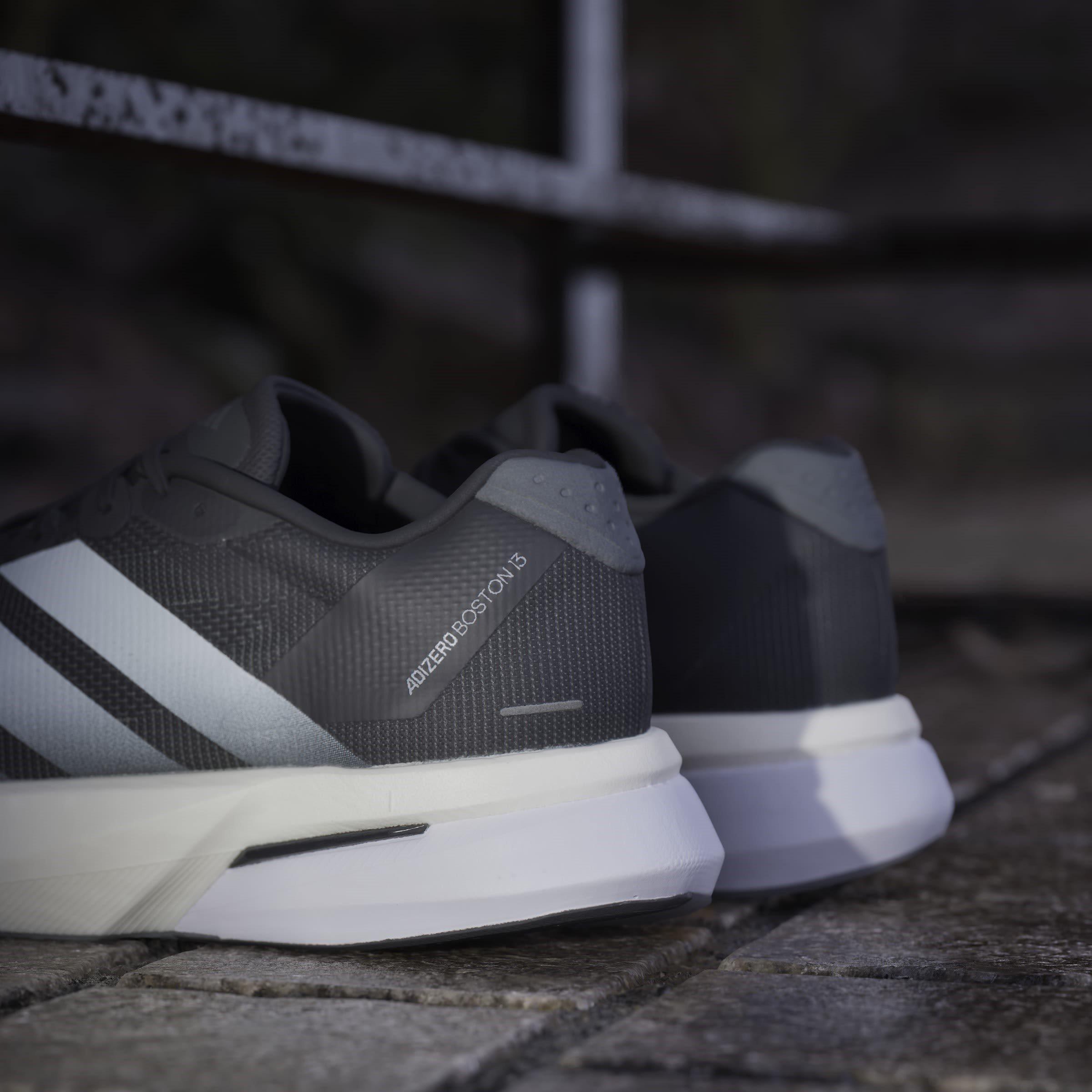 Preto/Branco - adidas - Adizero Boston 13 Road Running Shoes Mens - 16