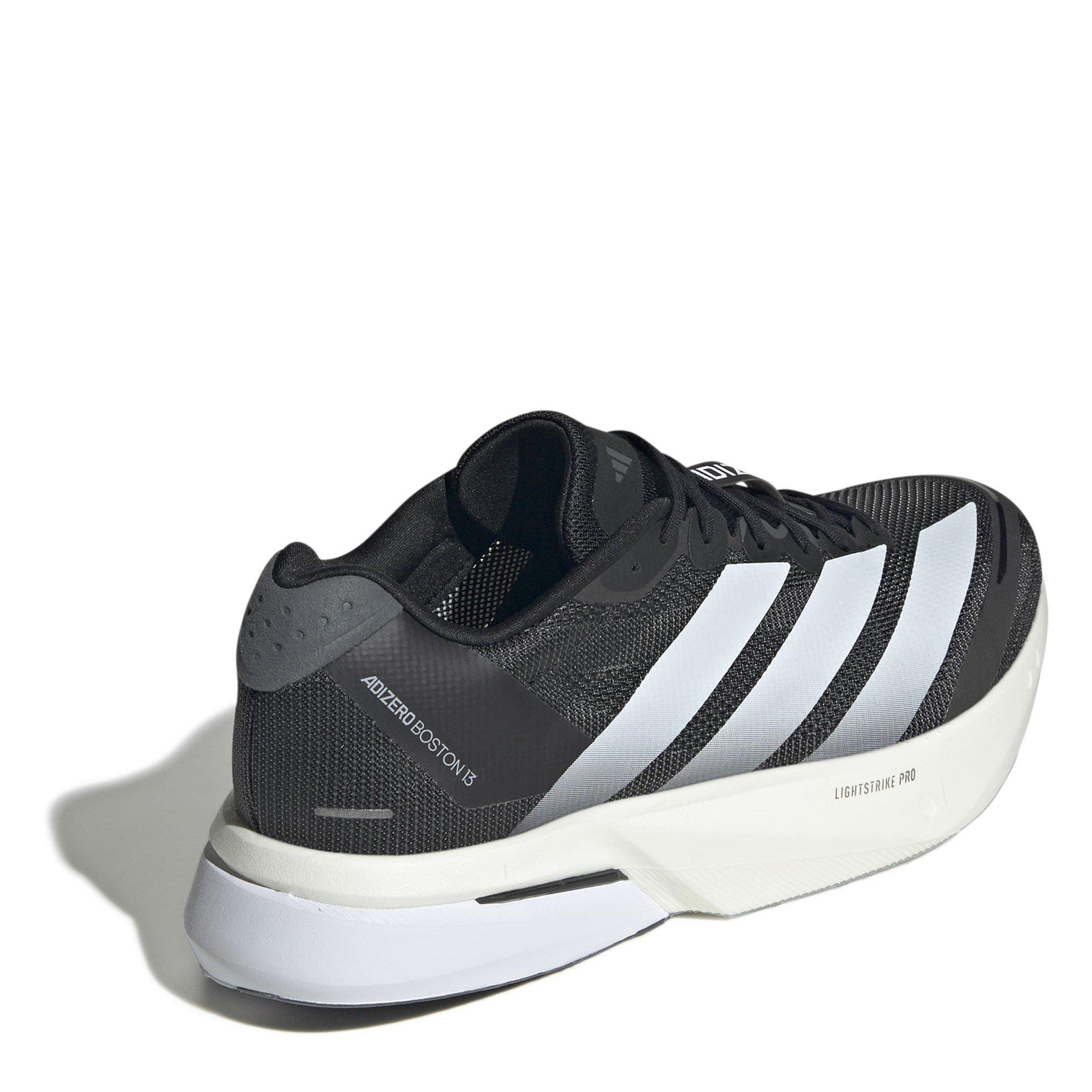 Preto/Branco - adidas - Adizero Boston 13 Road Running Shoes Mens - 4