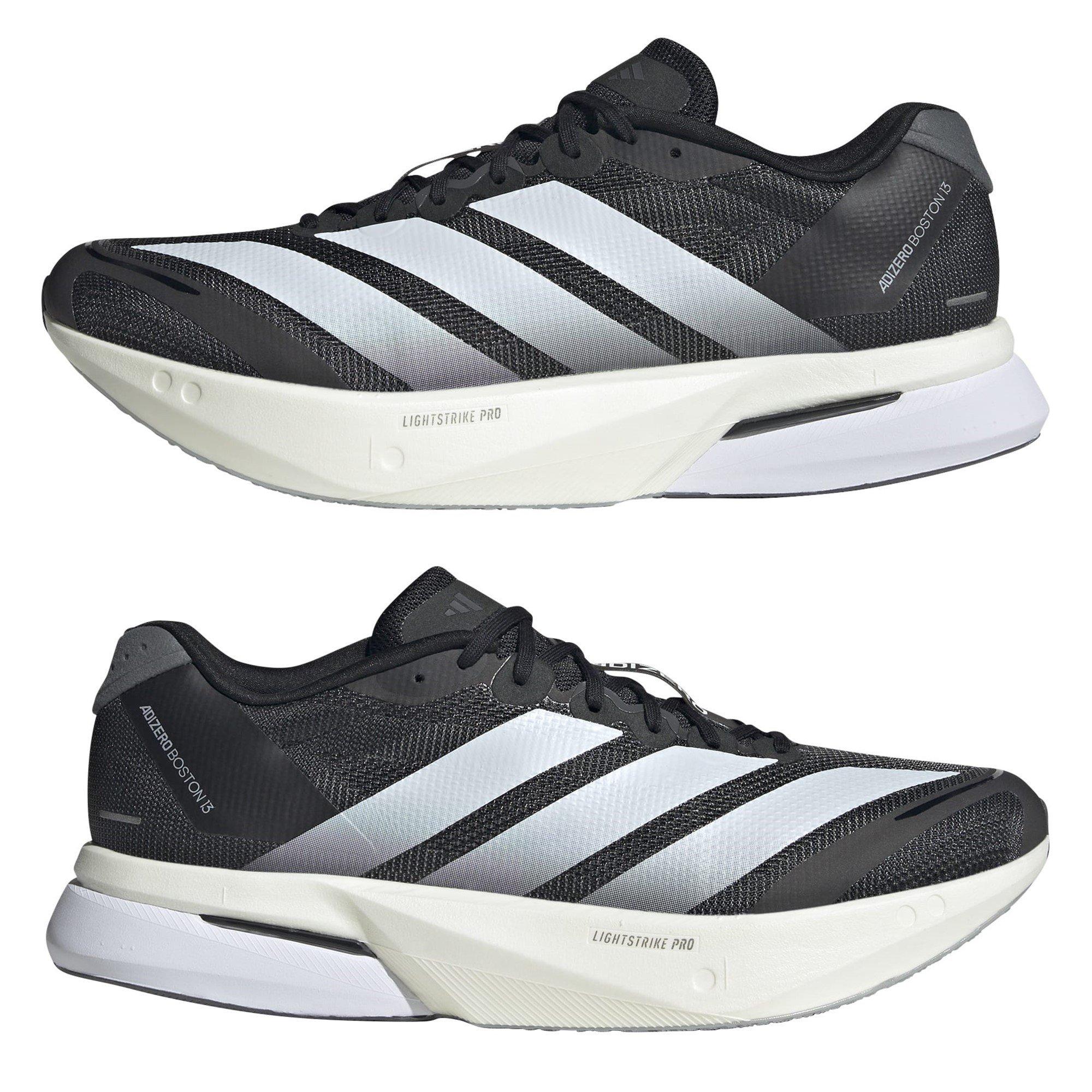 Preto/Branco - adidas - Adizero Boston 13 Road Running Shoes Mens - 9