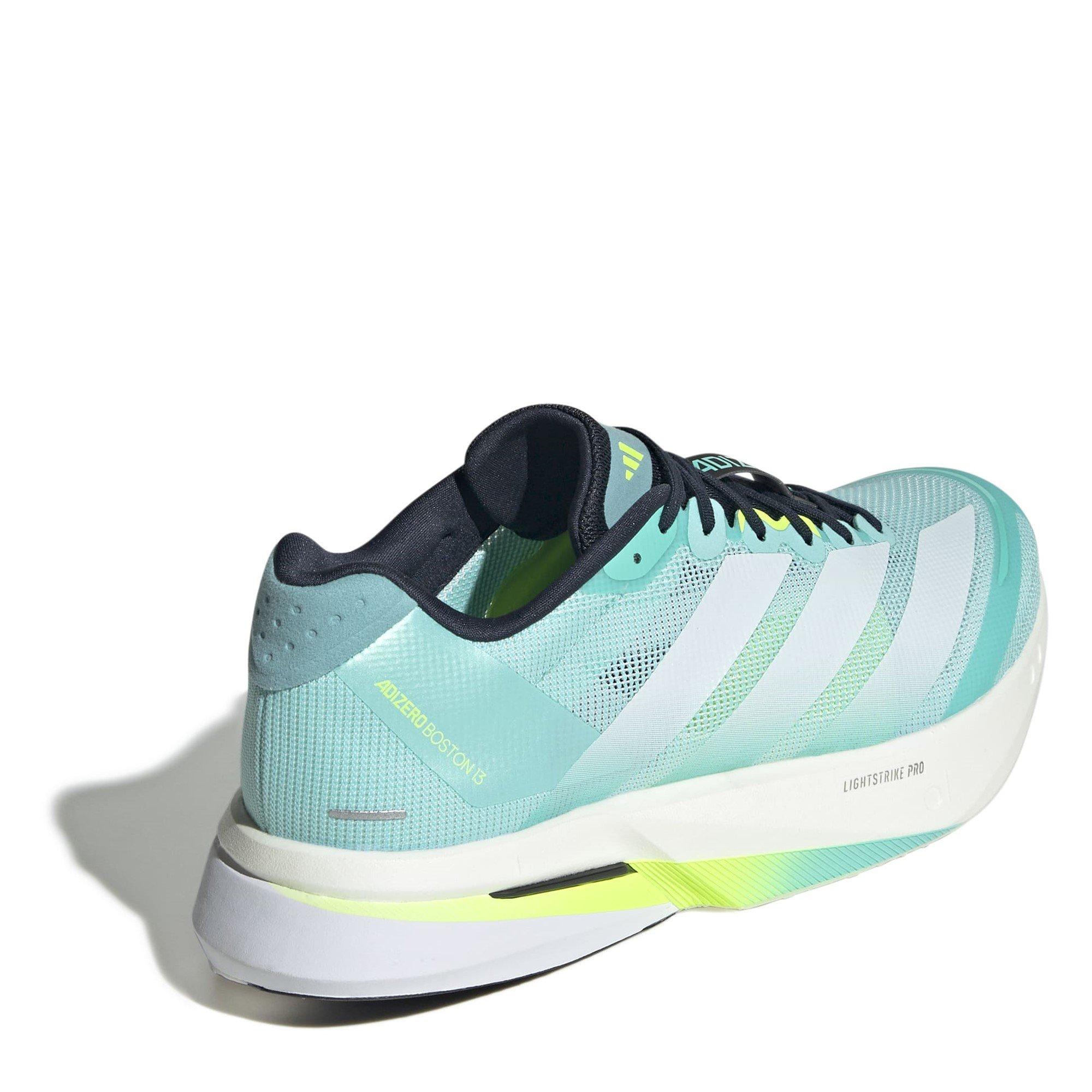 Flash Aqua - adidas - Adizero Boston 13 Road Running Shoes Mens - 4