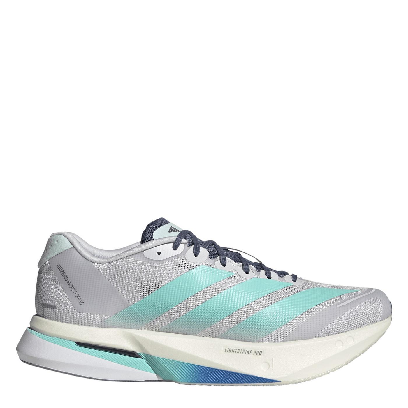 adidas Adizero Boston 13 White Royal Blue Halo Silver — foto 5