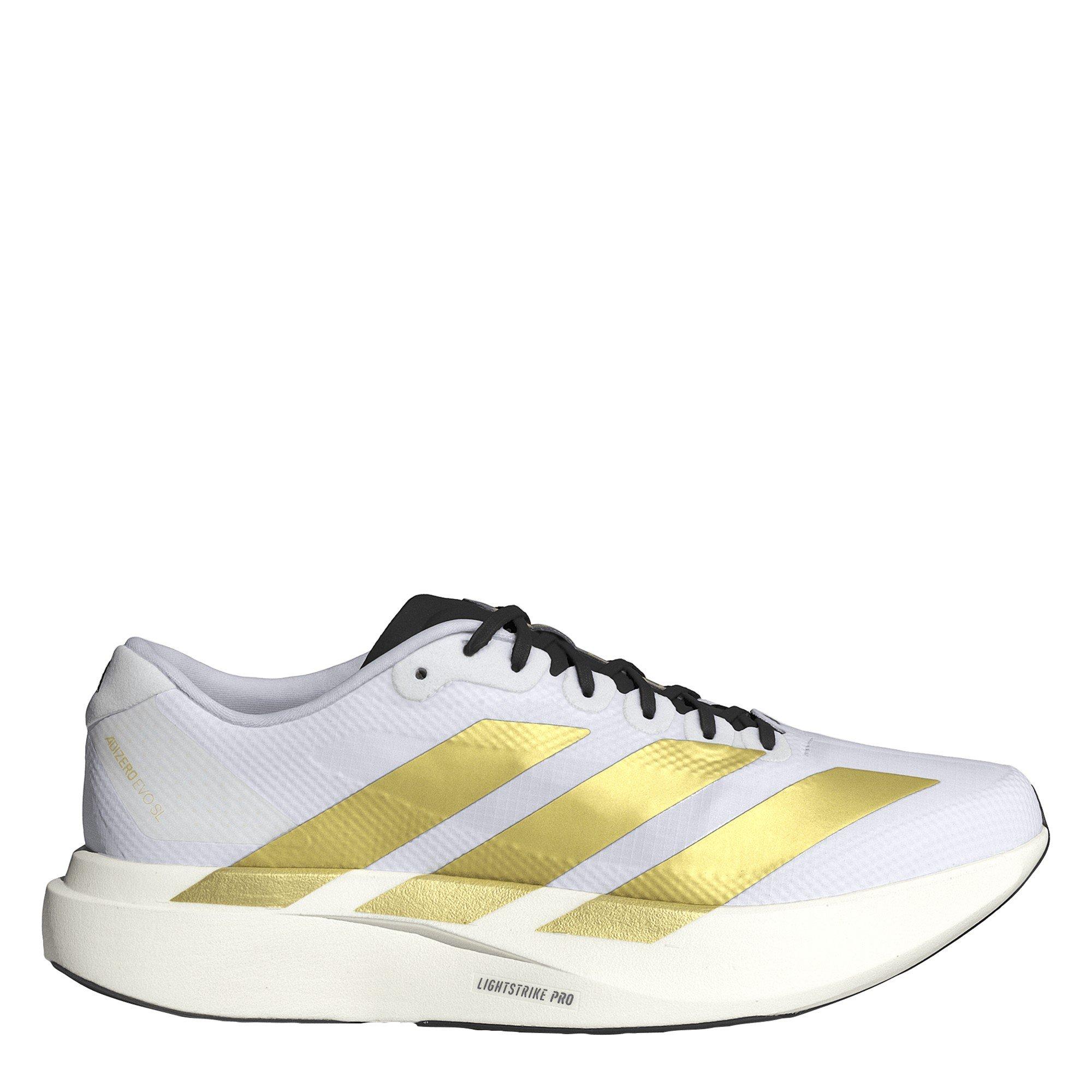 Wht/Gold/Black - adidas - Adizero EVO SL Mens Shoes - 1