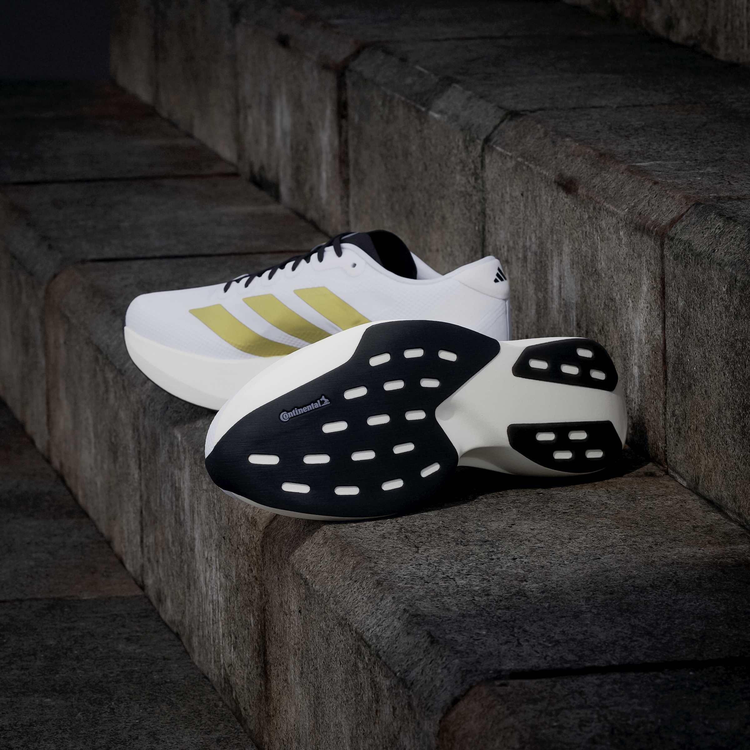 Wht/Gold/Black - adidas - Adizero EVO SL Mens Shoes - 11